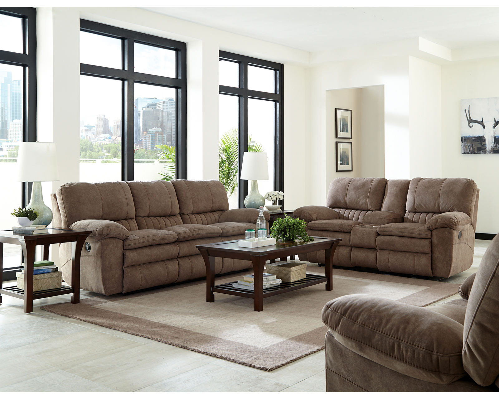 Reyes 91" LayFlat Reclining Sofa in Graphite - Image 5