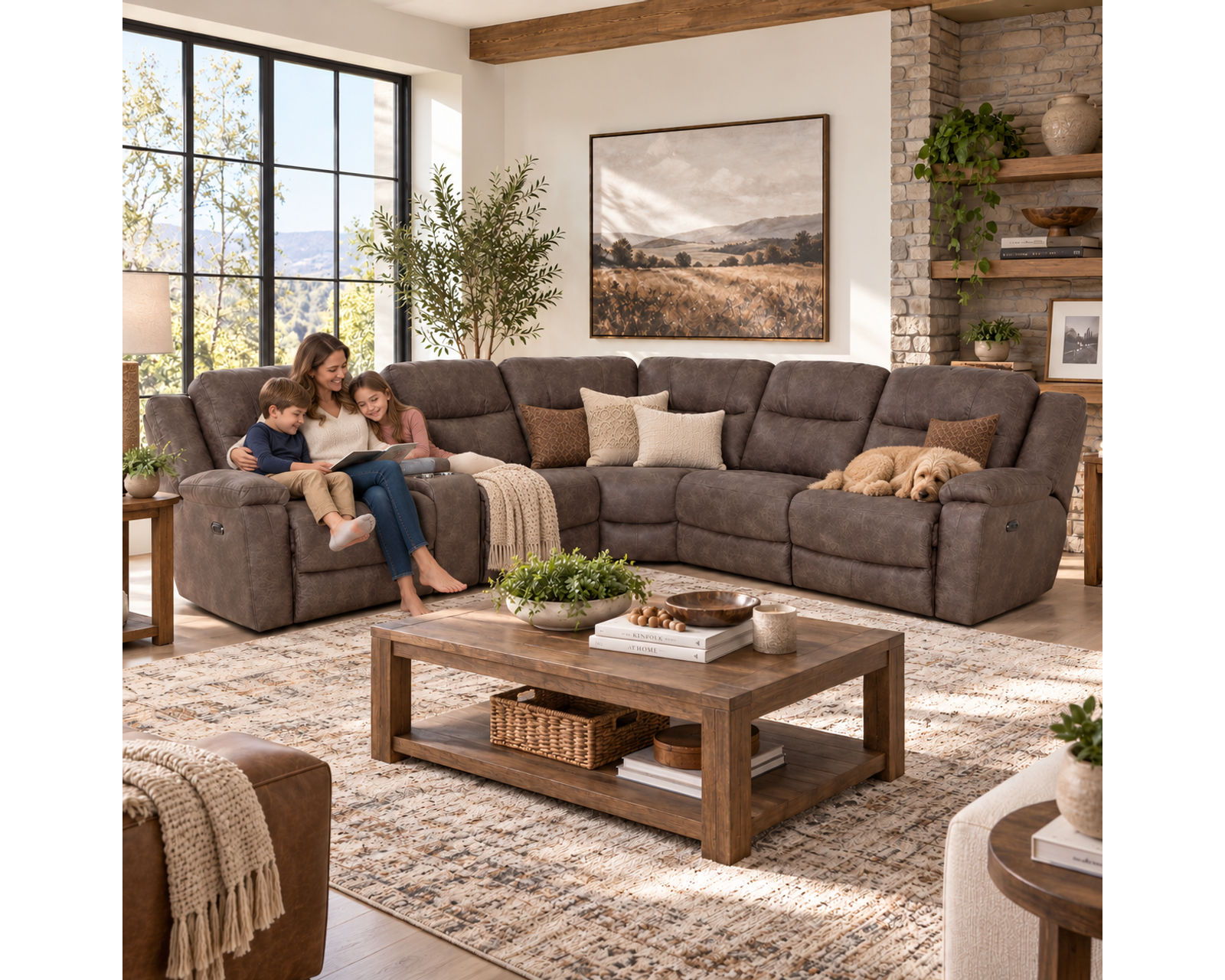 Emerson 689 Modular Power Headrest Power Reclining Sectional (Power Reclining Comfort. Modular Freedom. Designed Around You) - Image 7