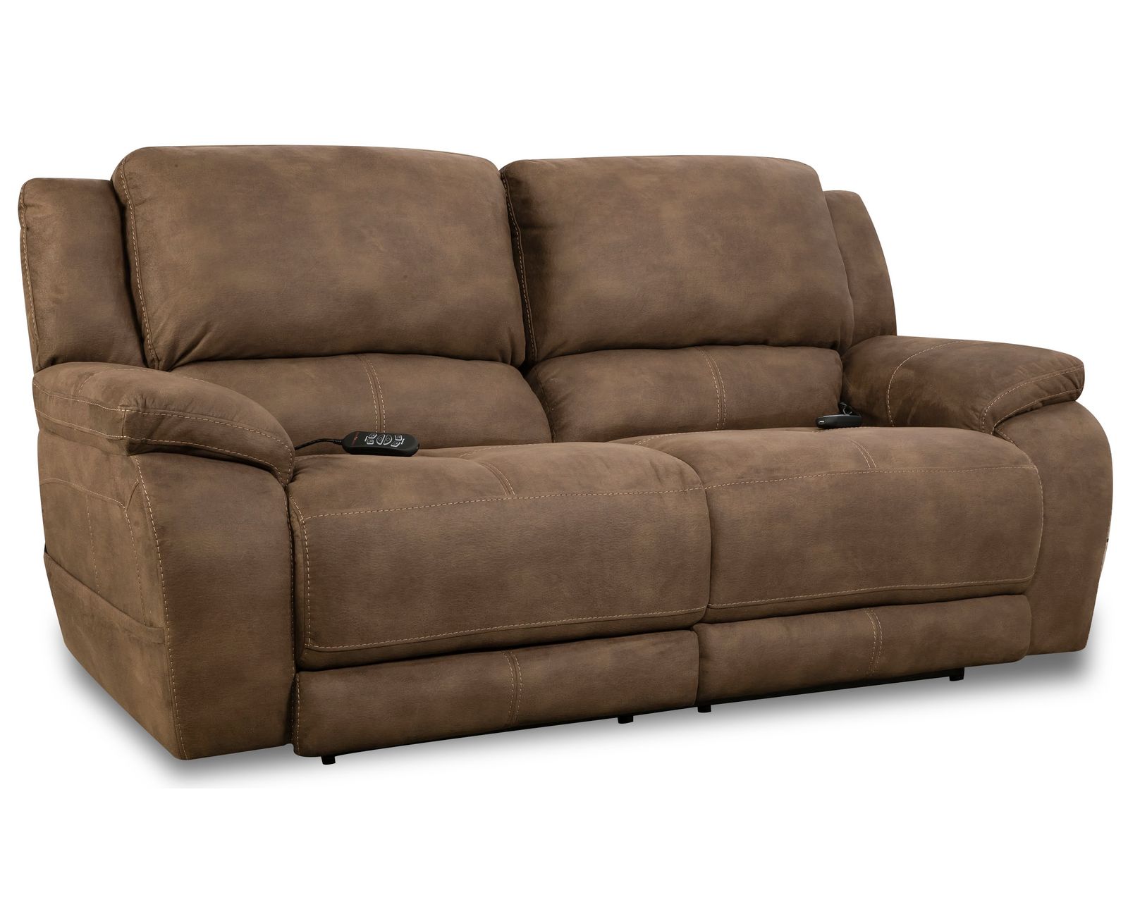 Harley 84" Triple Power Reclining Console Loveseat Whiskey (In stock)