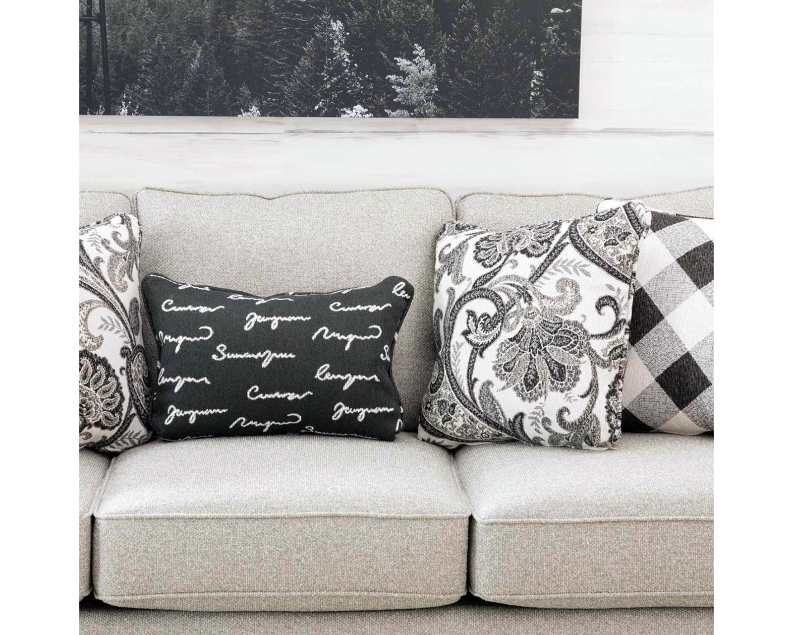 Shadowfax Dove 98" Sofa 4200-KP (performance fabric) - Image 3