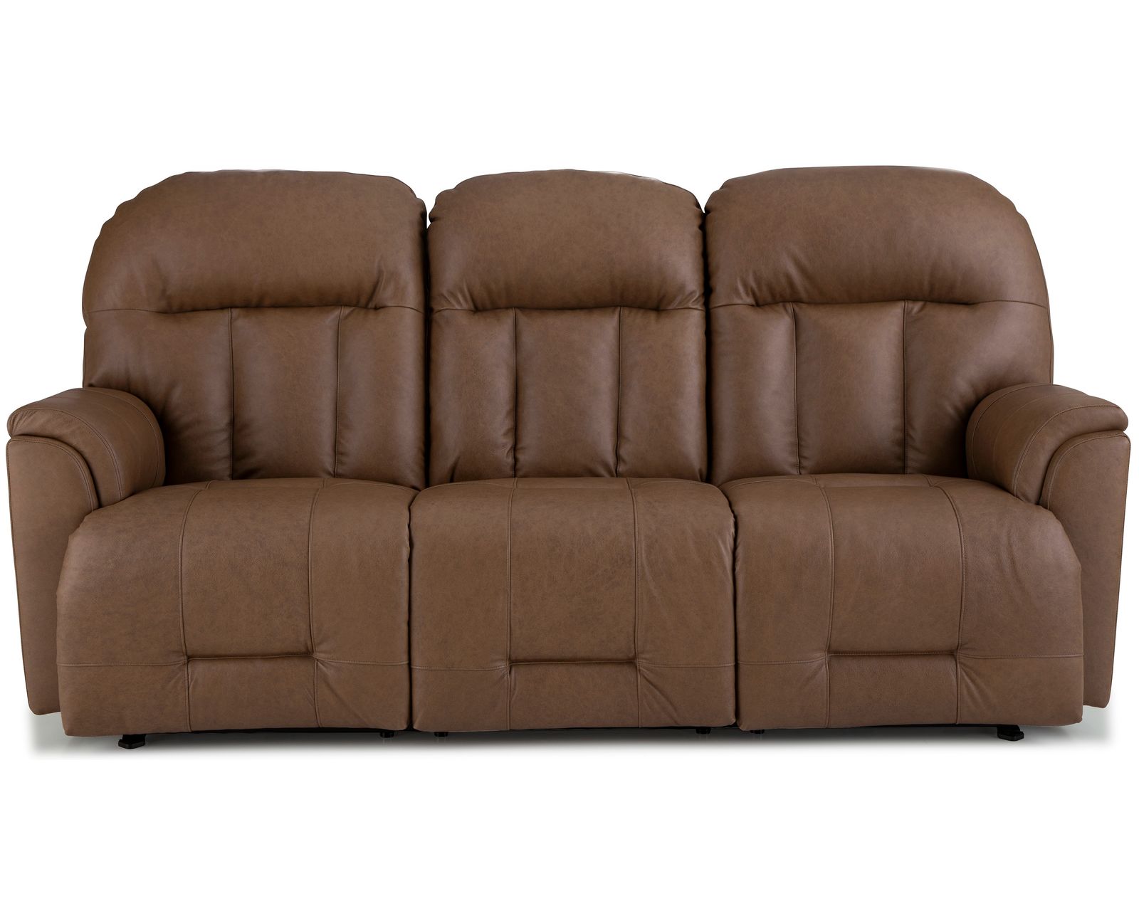 Suitably 88" Double Reclining Leather Sofa (+46 leathers)