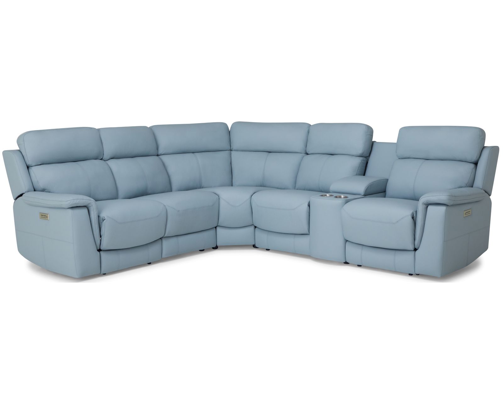 Henry 41051 Power Headrest Power Reclining Sectional (+100 leathers)