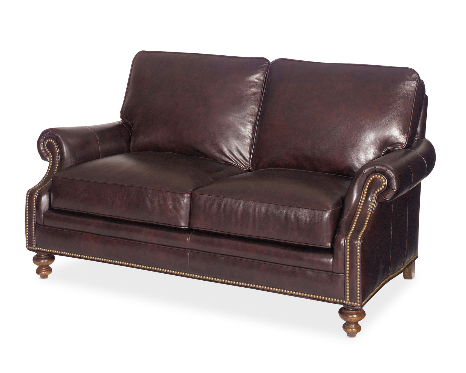 West Haven Leather Stationary Loveseat 8-Way Tie (Made to order leathers) - Image 2