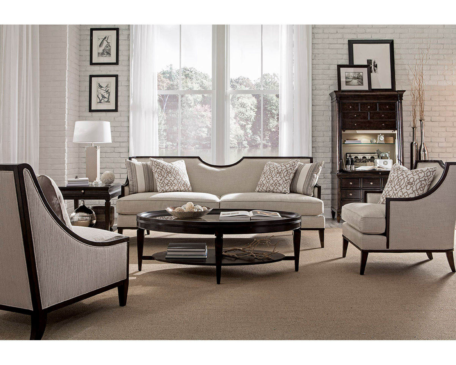 Harper 161 Living Room Collection in Ivory - Image 2