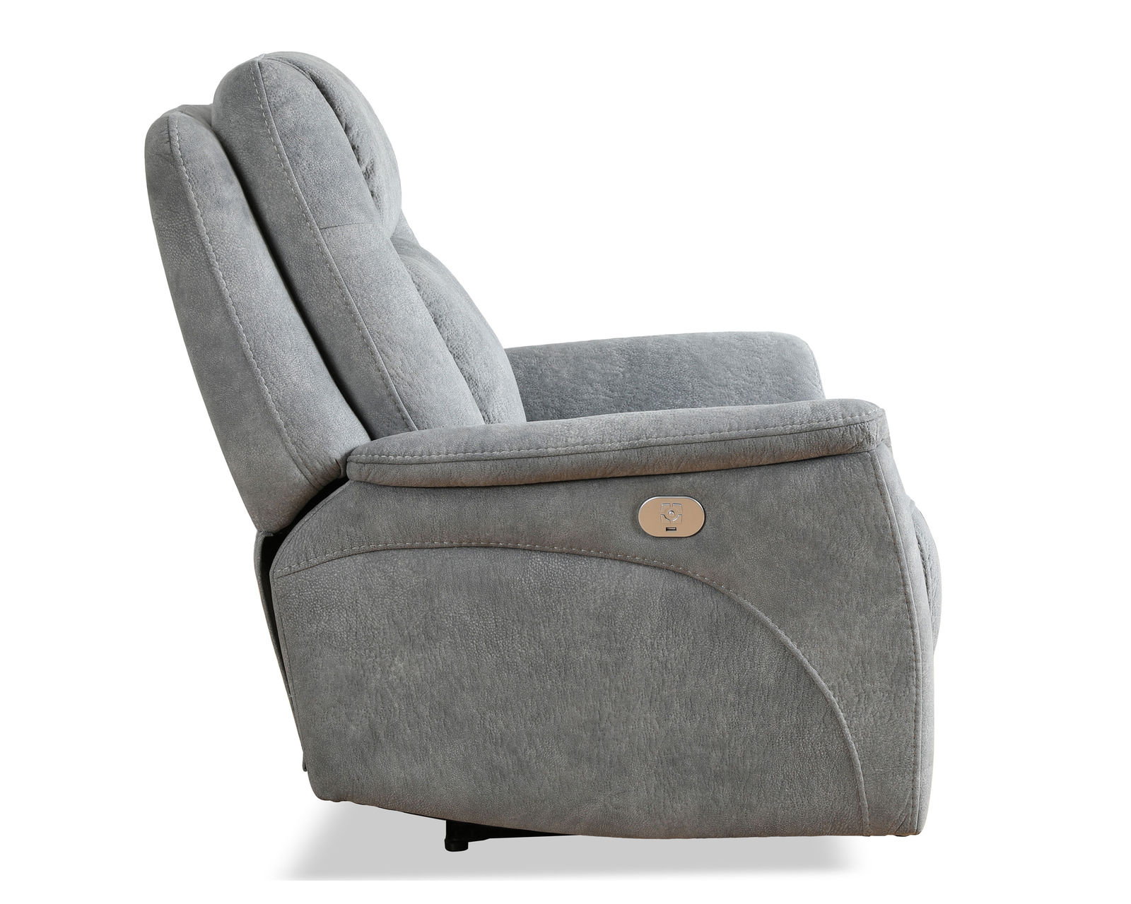 Linus 83" Zero Gravity Power Headrest Power Reclining Sofa (Grey) - Image 12