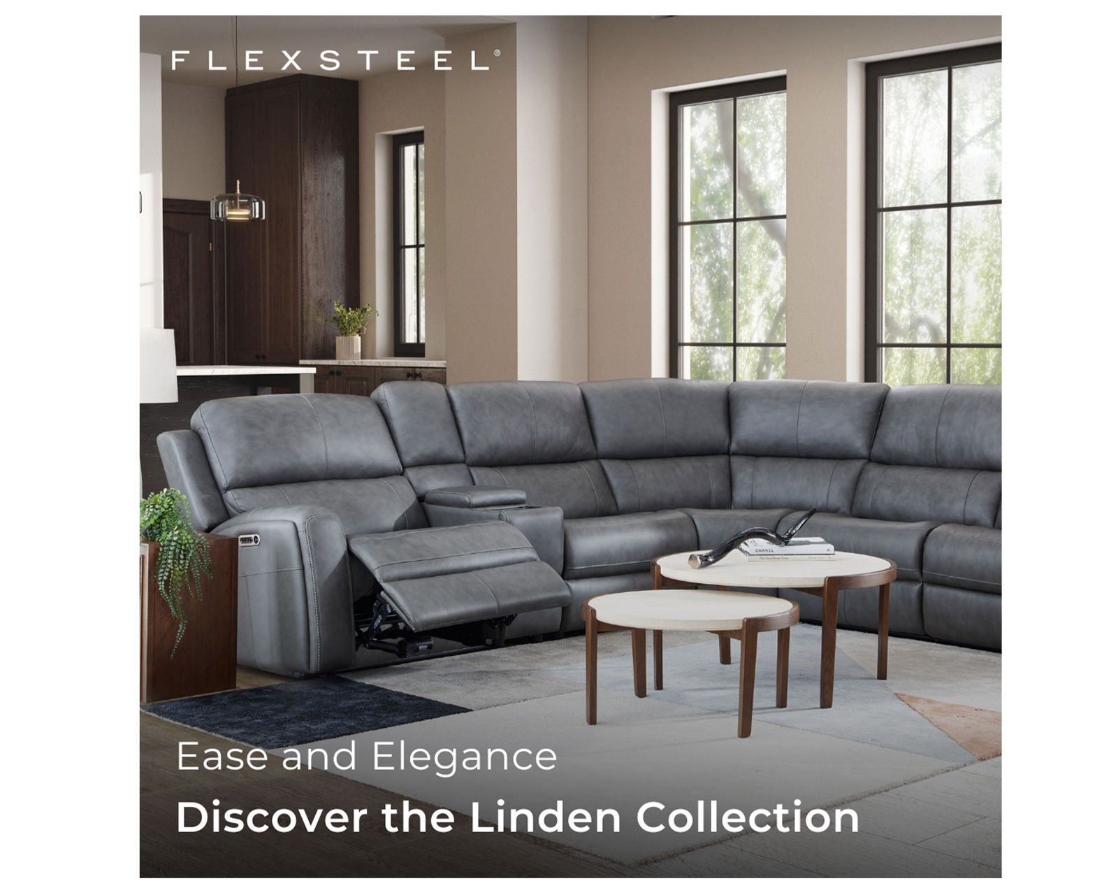Linden 1043 Triple Power Zero Gravity Reclining Sectional (2 colors) in stock - Image 11