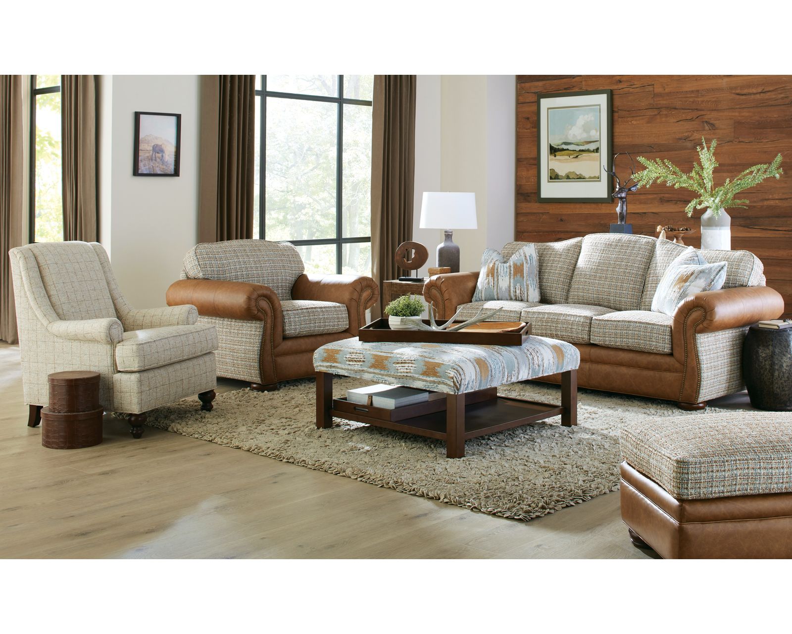 Grandover 2685 Leather/Fabric Sofa 92" (+40 leathers +100 fabrics) - Image 7