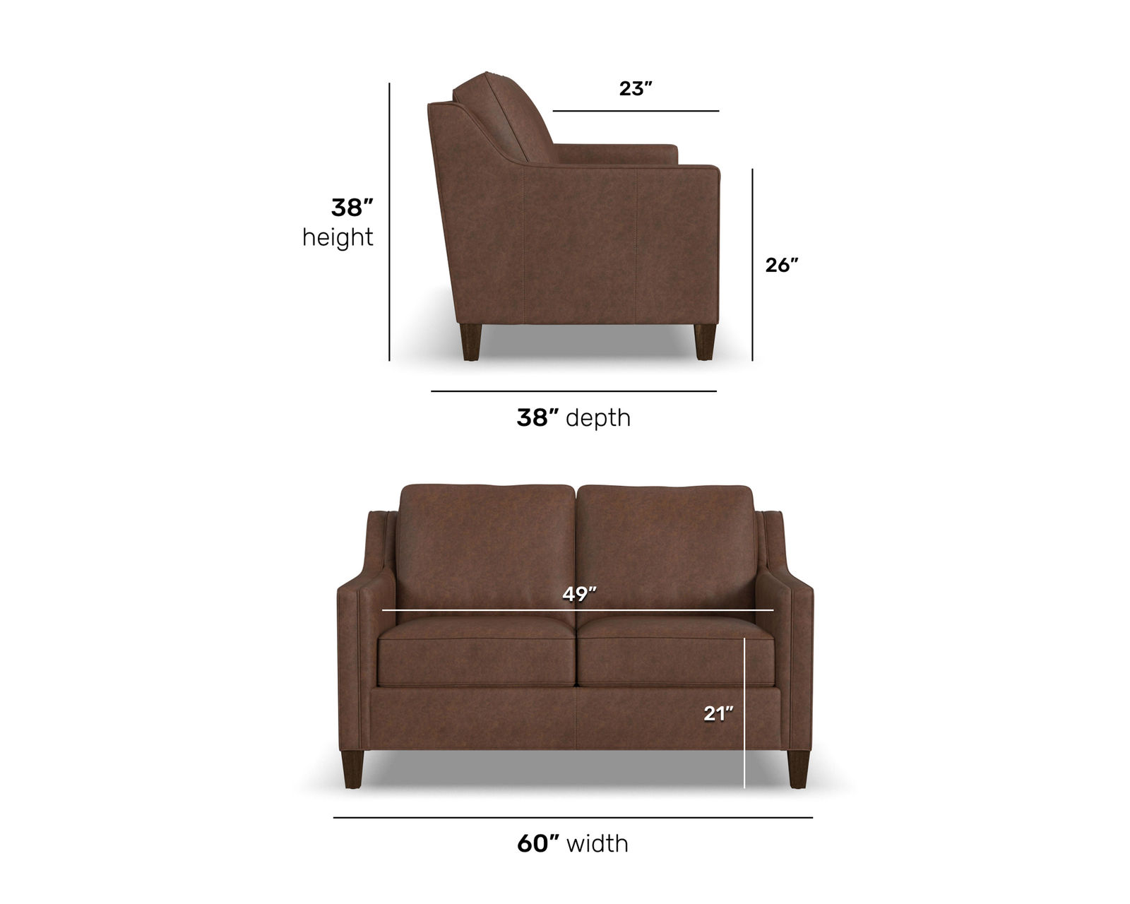 Finley 88" Leather Sofa (+40 leathers) - Image 10