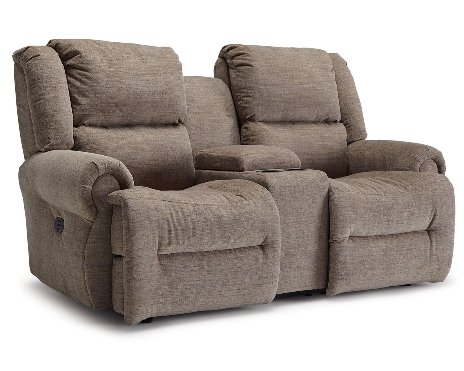 Genet Double Reclining Console Loveseat (+100 fabrics)