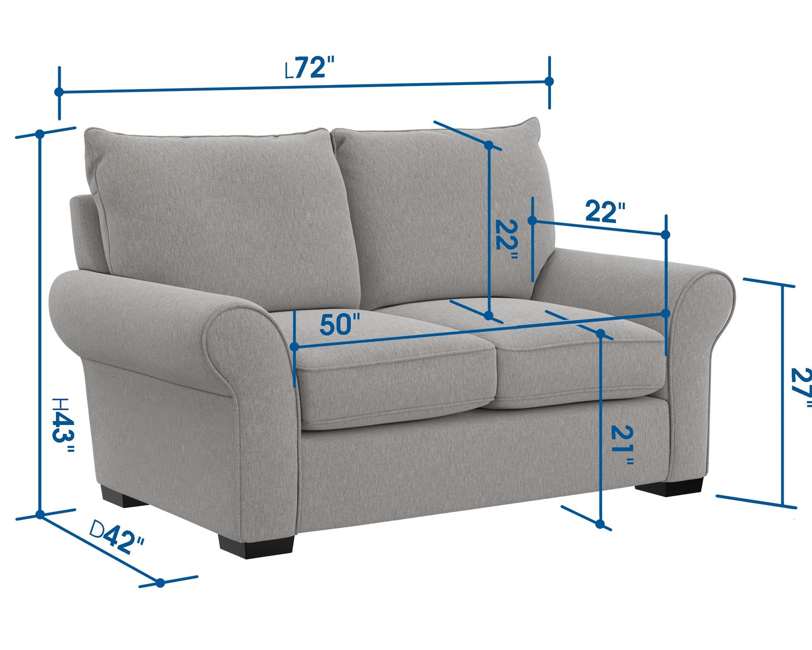 Alden 96" Oversized Sofa (includes pillows) 2 colors - Image 19
