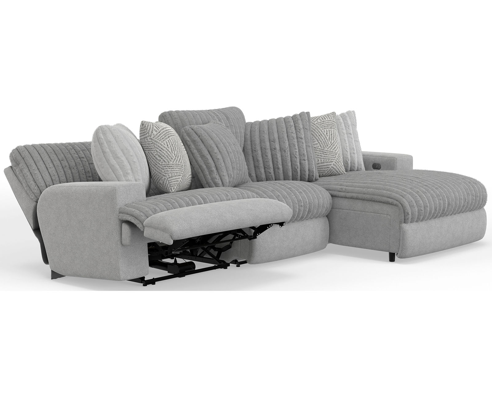 Abraxas Two Tone Modular Reclining Sectional (includes pillows) - Image 25
