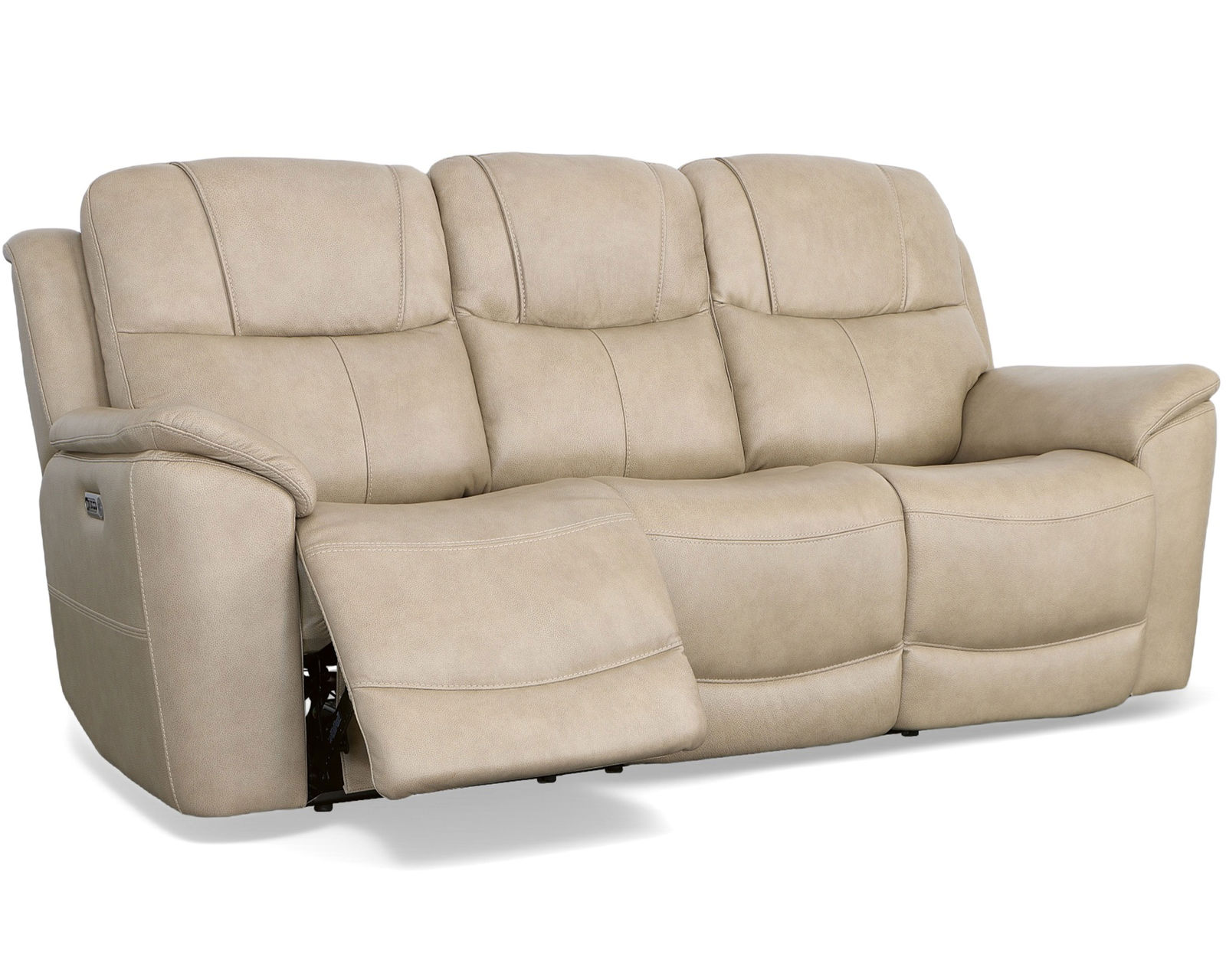 Crew Power Reclining Loveseat with Console, Power Headrests & Lumbar (Tan leather) in stock - Image 14
