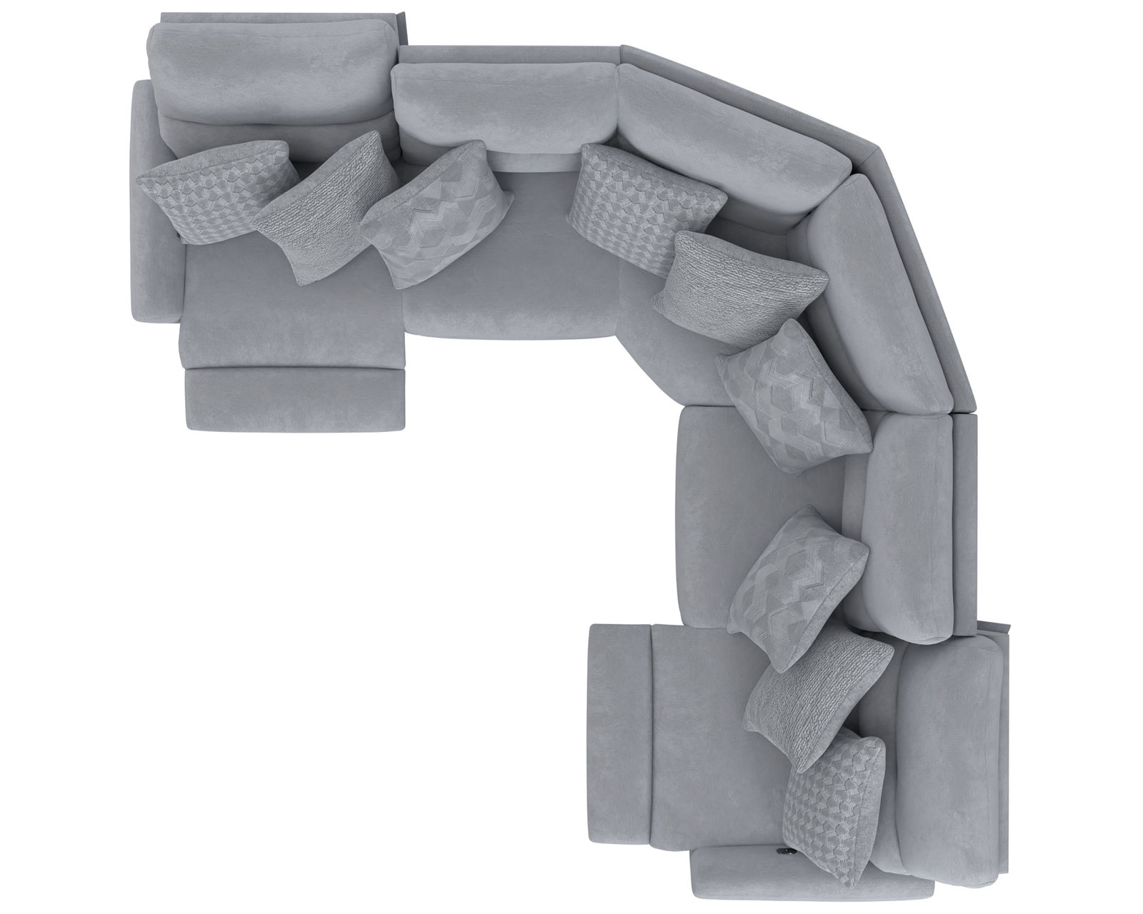Majesty 336 Deep Seat Power Reclining Sectional - Heavy Weight - 400 lb. per recliner (+2 colors) - Image 8