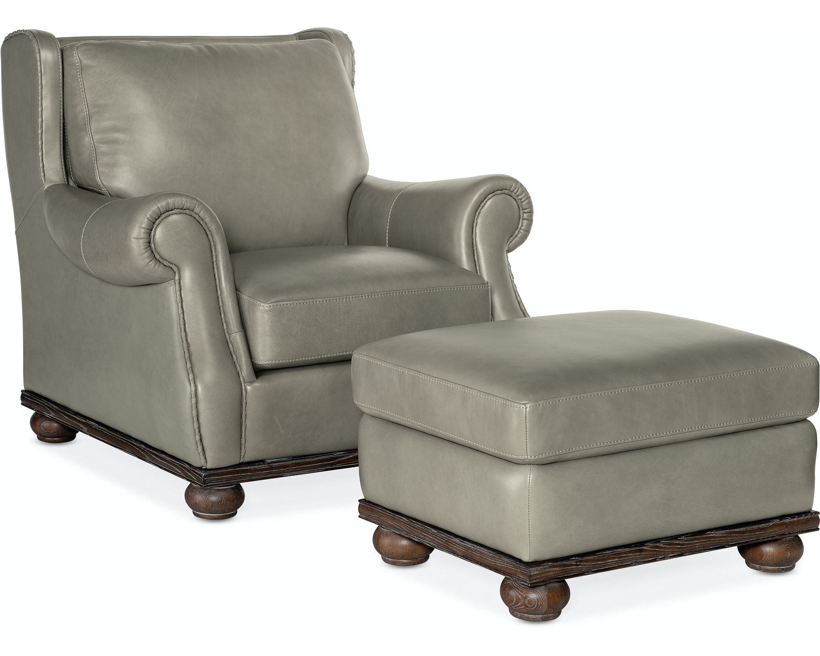 William 96" Leather Sofa (Gray Leather) - Image 8