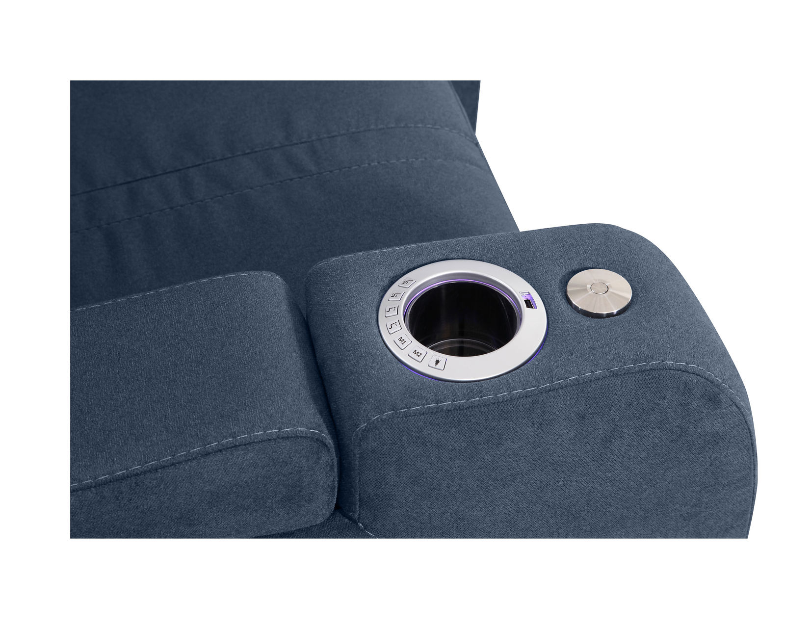 Flicks 41416 Power Headrest Power Reclining Home Theater Seating (Made to order fabrics and leathers) - Image 9