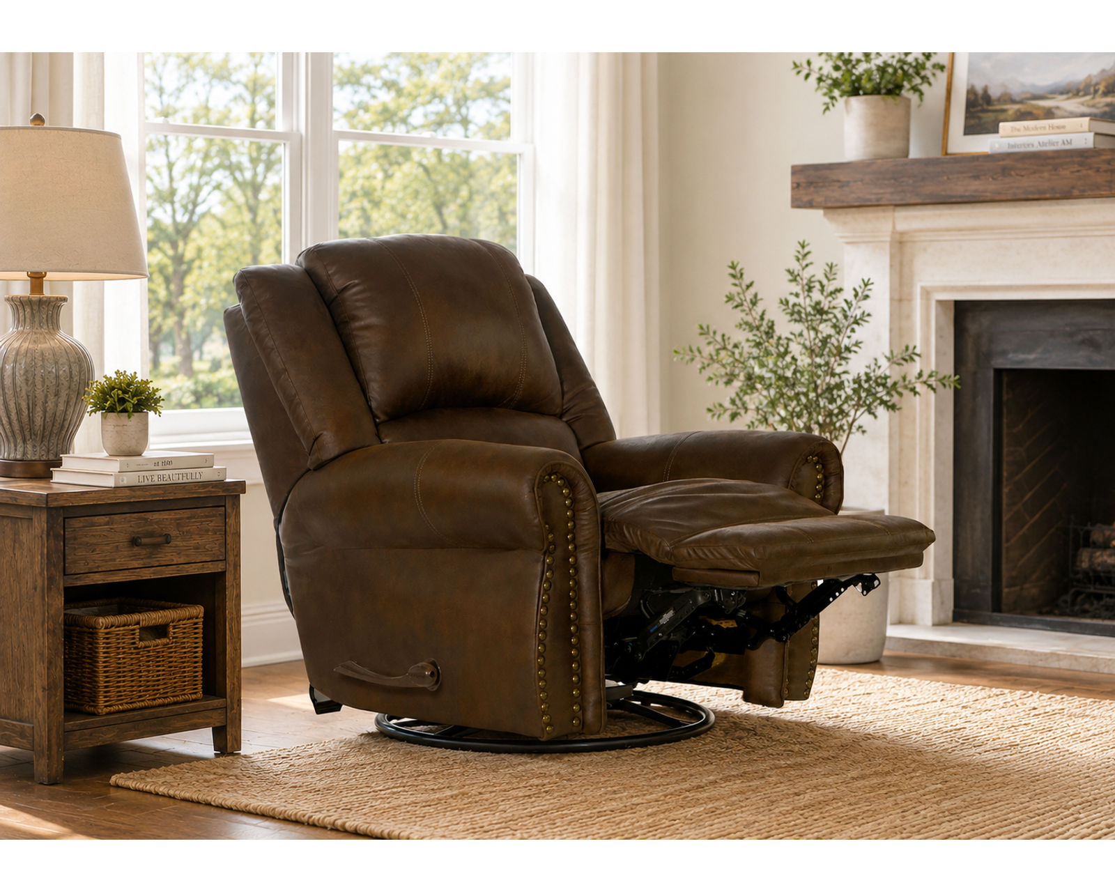 Pickett 90" Double Reclining Sofa w/ Pillows - Image 24