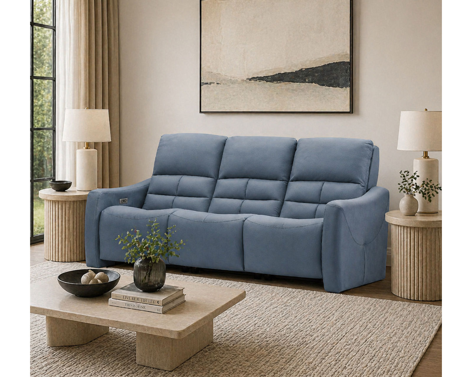 Asher Dual Power Reclining Sofa — Available in Standard & Wide Cushions, 140+ Leather Options, and 75", 79", or 97" Widths - Image 2