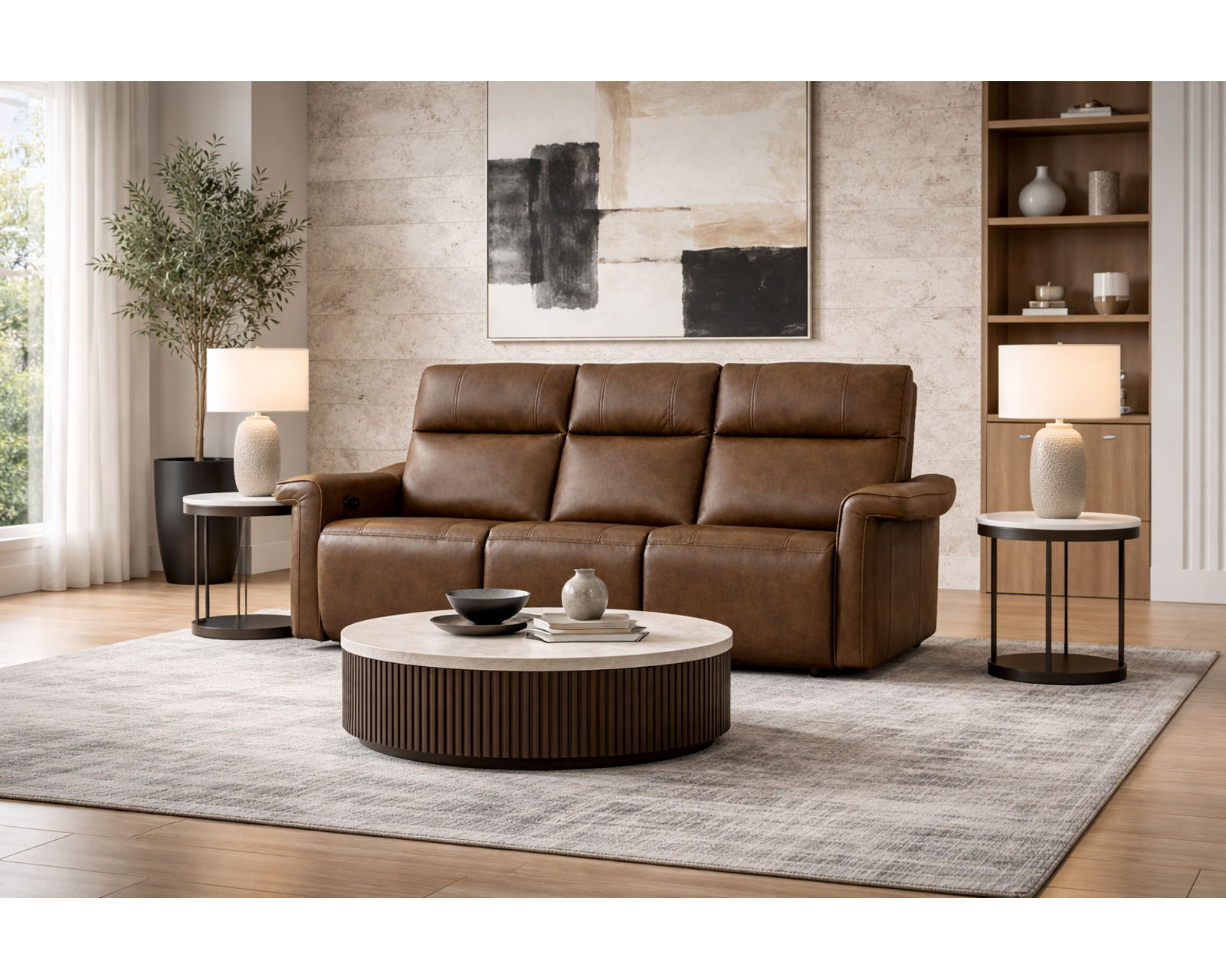 Finn Dual Power Reclining Sofa — Available in Standard & Wide Cushions, 140+ Leather Options, and 82", 85", or 114" Widths - Image 11