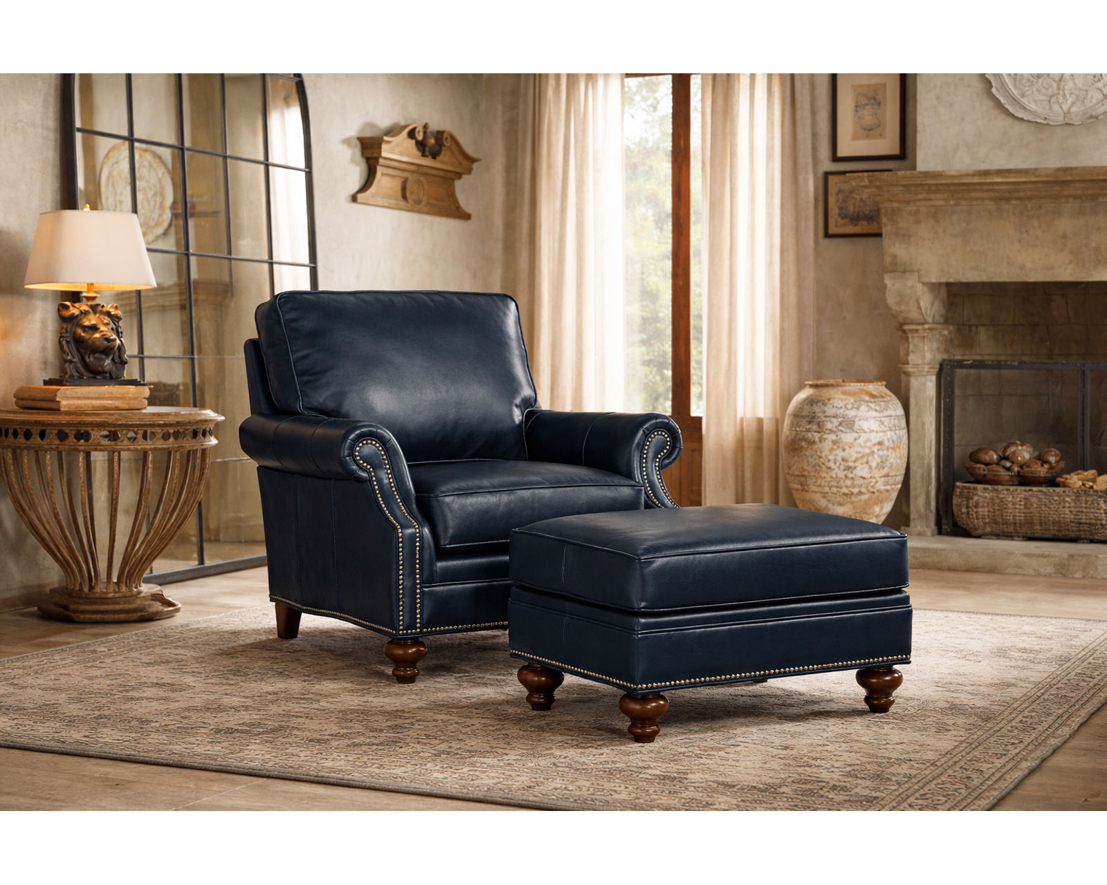 Bradington Young West Haven 759 Sofa (12 leathers) 8-Way Hand Tied - Image 11