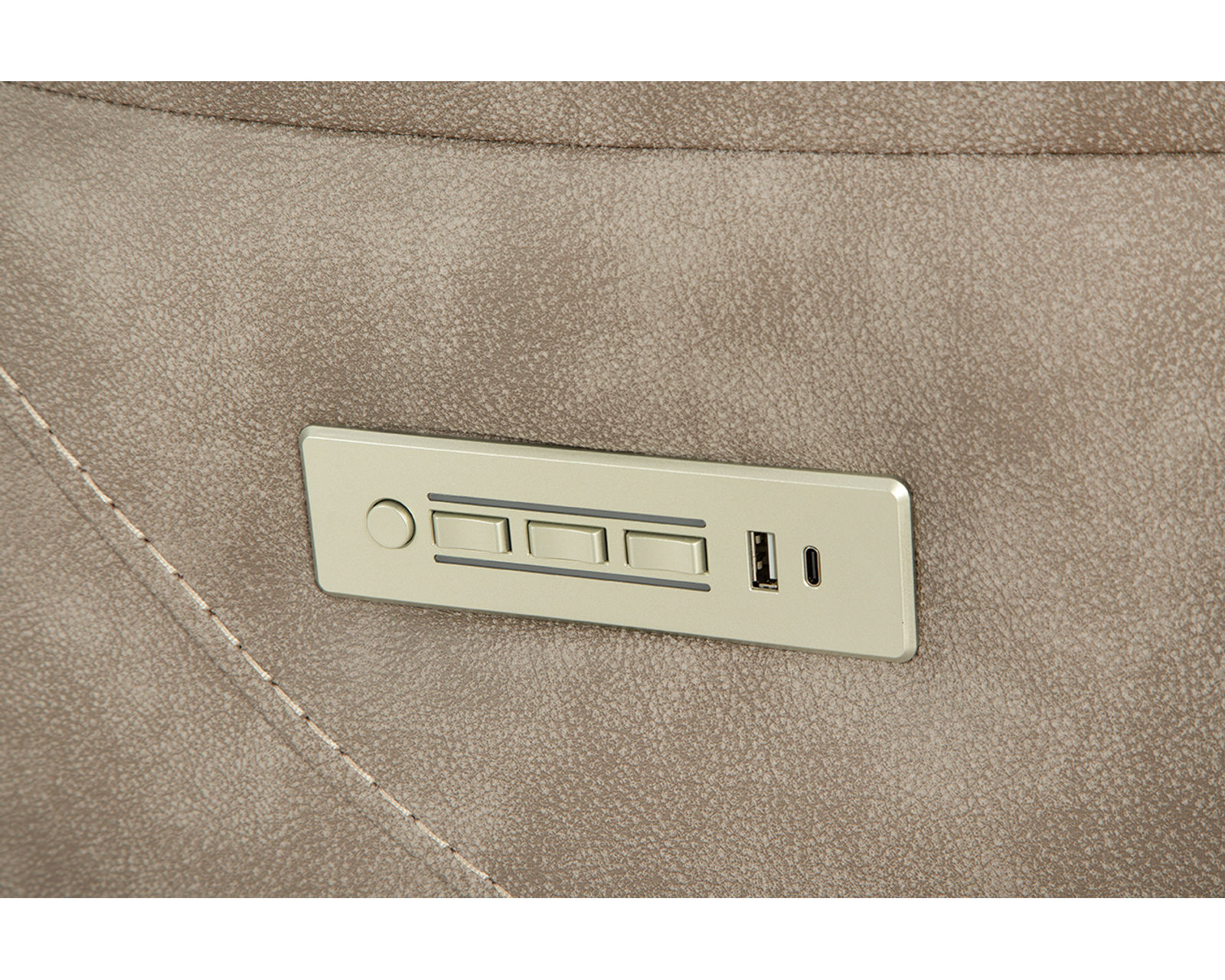 Oakley 78" Zero Gravity Triple Power Reclining Console Loveseat Tan (In stock) - Image 6