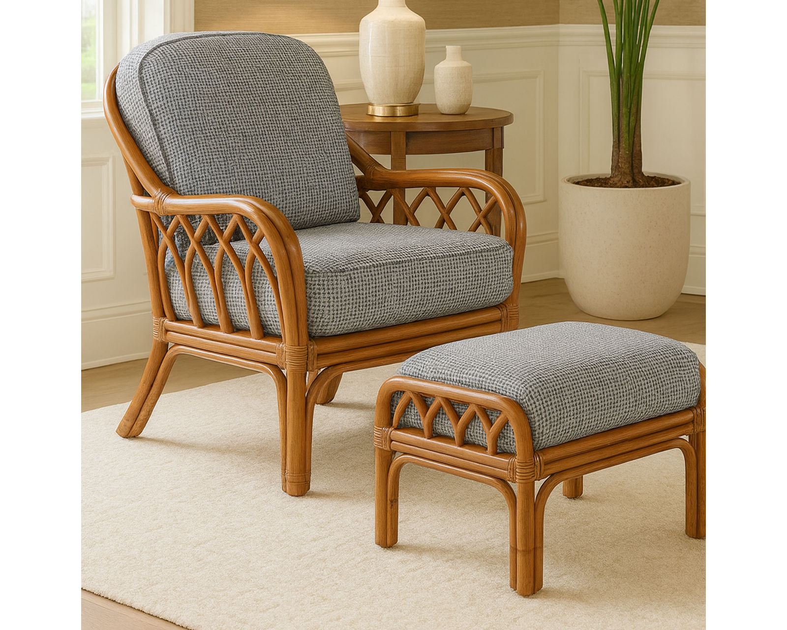 Edgewater 79" Rattan Sofa (+28 finishes +69 fabrics) - Image 10
