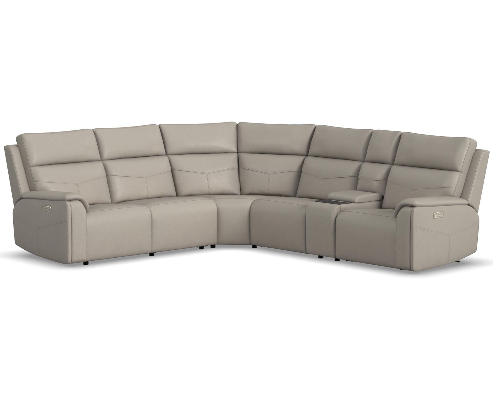 Vernon 1592 Triple Power Reclining Sectional with Heat and Massage (2 colors) 386-01 - In stock