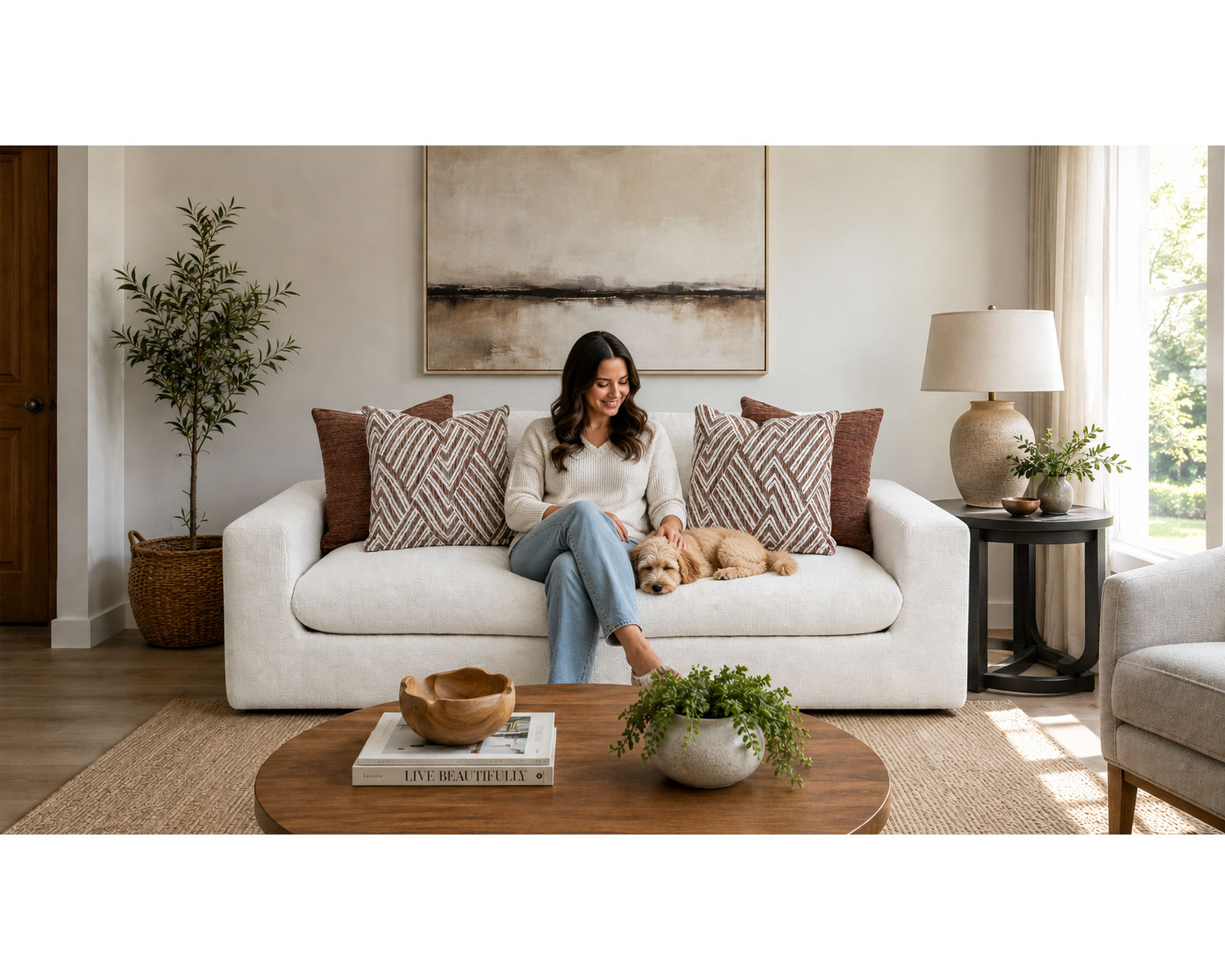 Santina 87" Wide-Seat Two-Cushion Sofa (Two Extra-Wide Seats. Made for Serious Lounging) - Image 3
