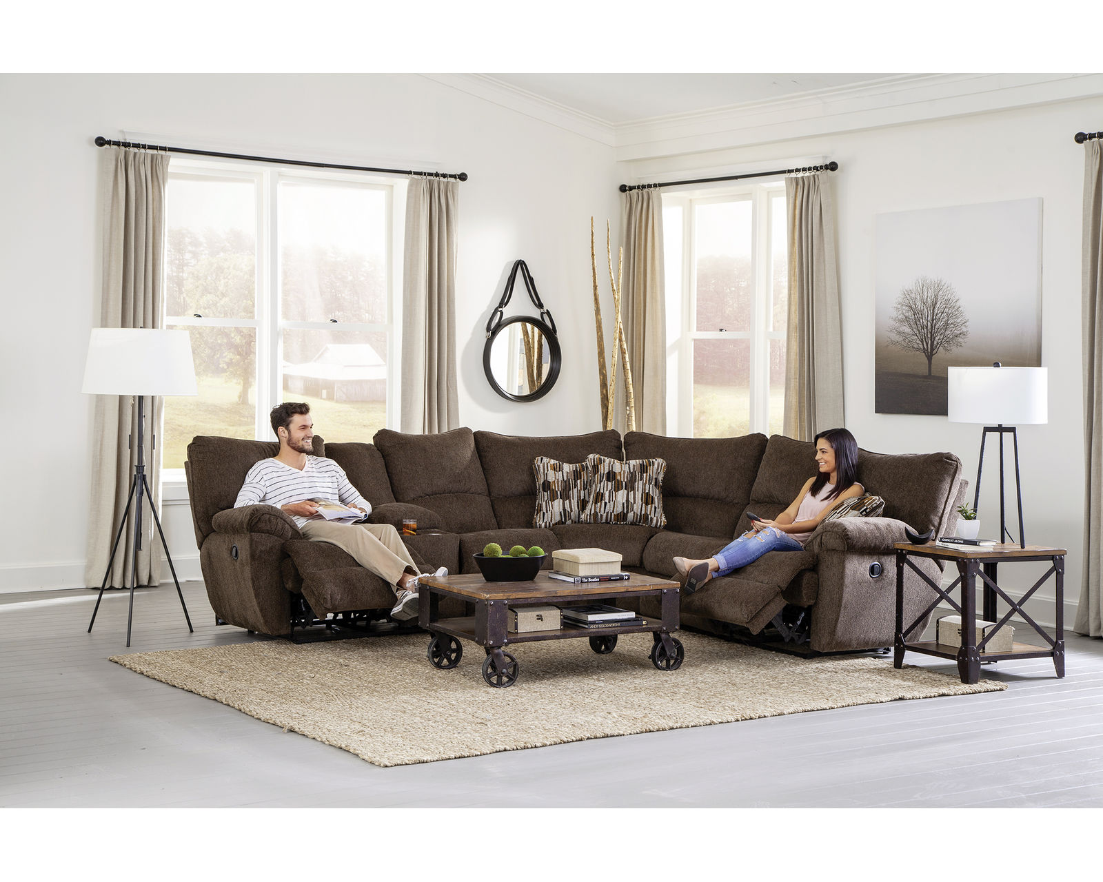 Elliot Reclining Sectional (Colors available) - Image 3