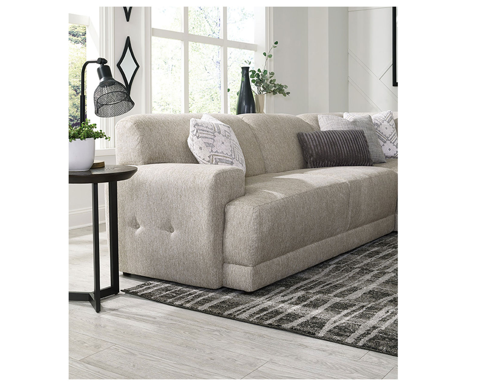 Cole Two Piece Chaise Sectional (+101 Standard and Performance Fabrics) - Image 10