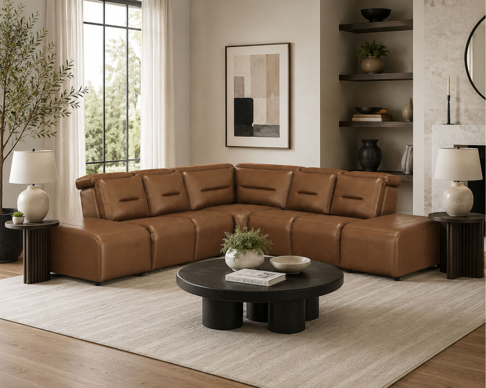 Hudson 3008 Power Headrest Power Reclining Sectional (standard and wide width) +140 leathers - Image 12