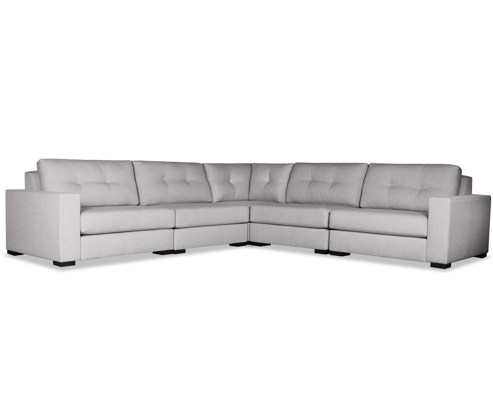 Veranda Buttoned 5 Pieces Modular Sectional D (Choice of Colors)