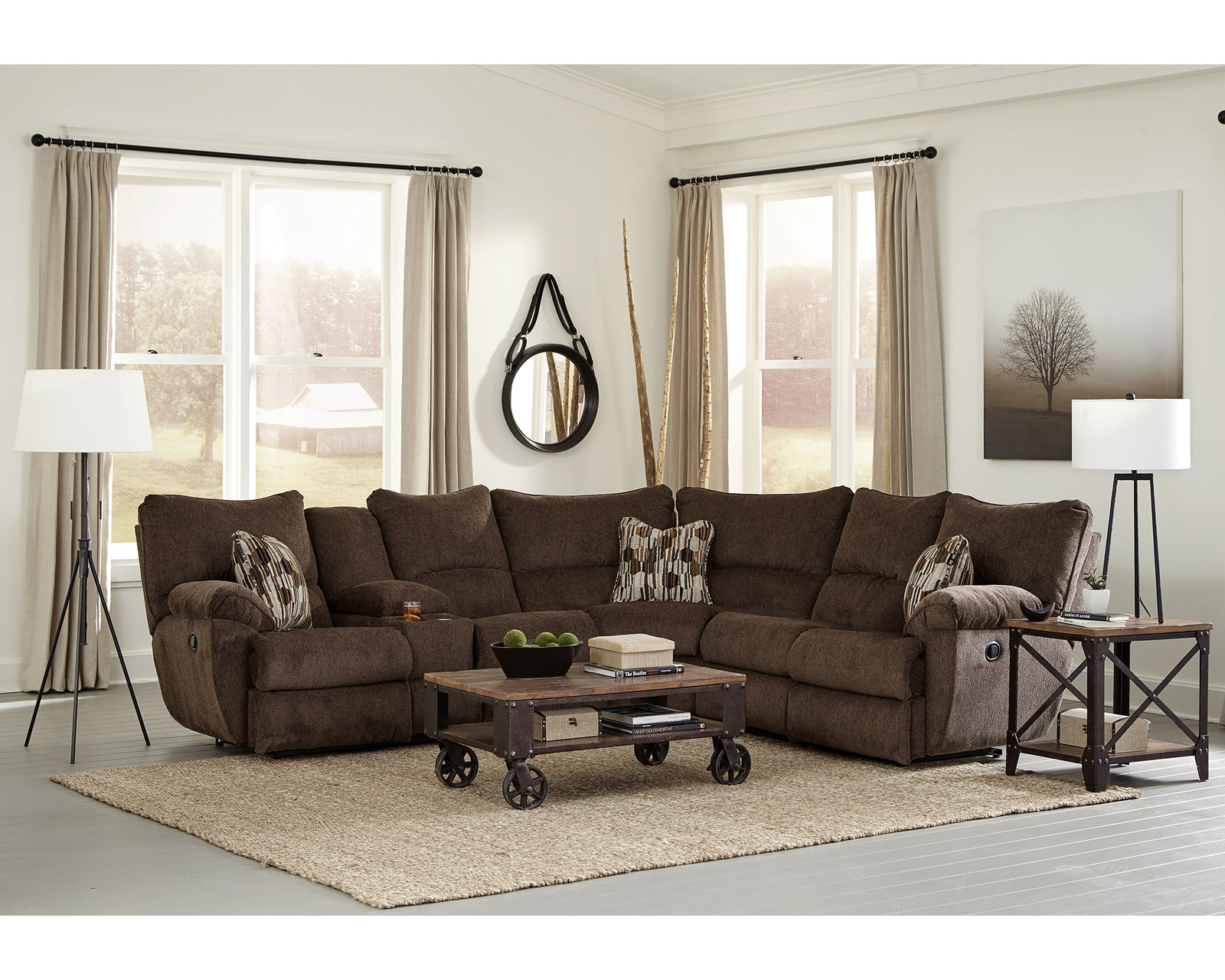 Elliot Reclining Sectional (Colors available) - Image 2