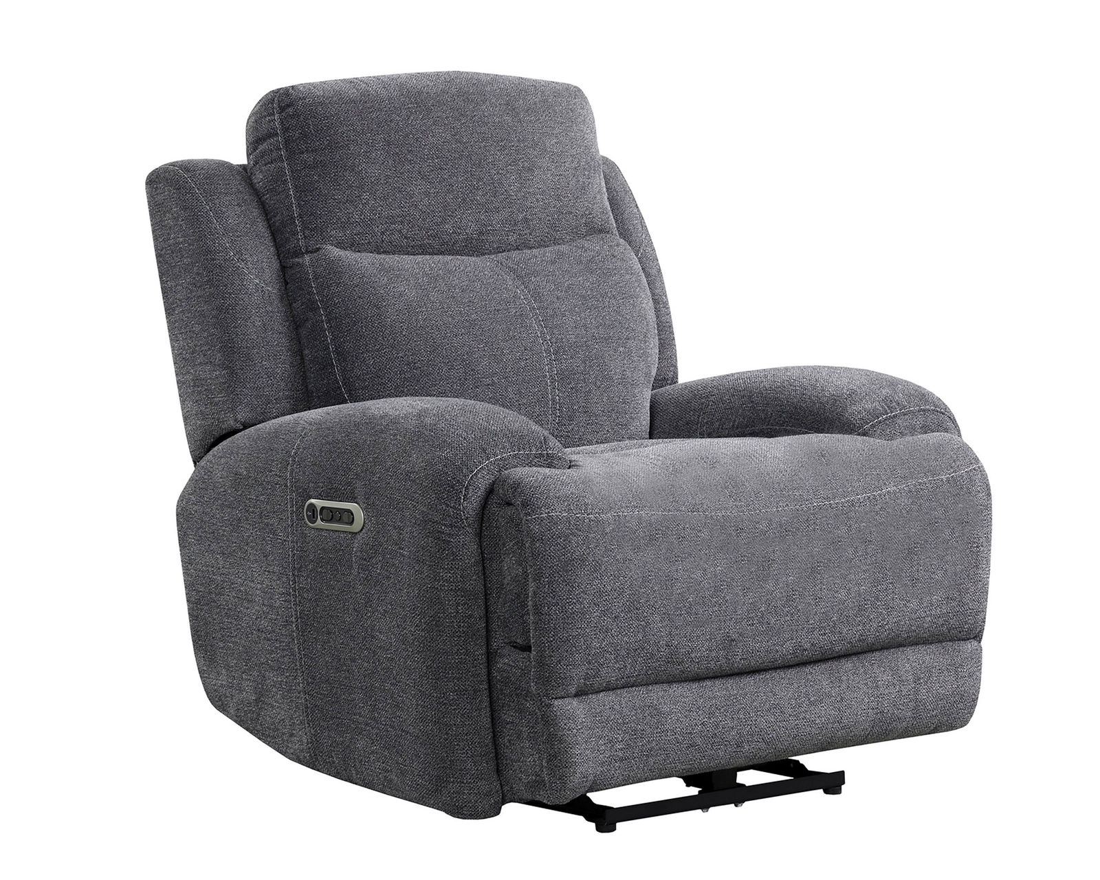 Bowie Grey Power Headrest Power Reclining Sofa - Image 6