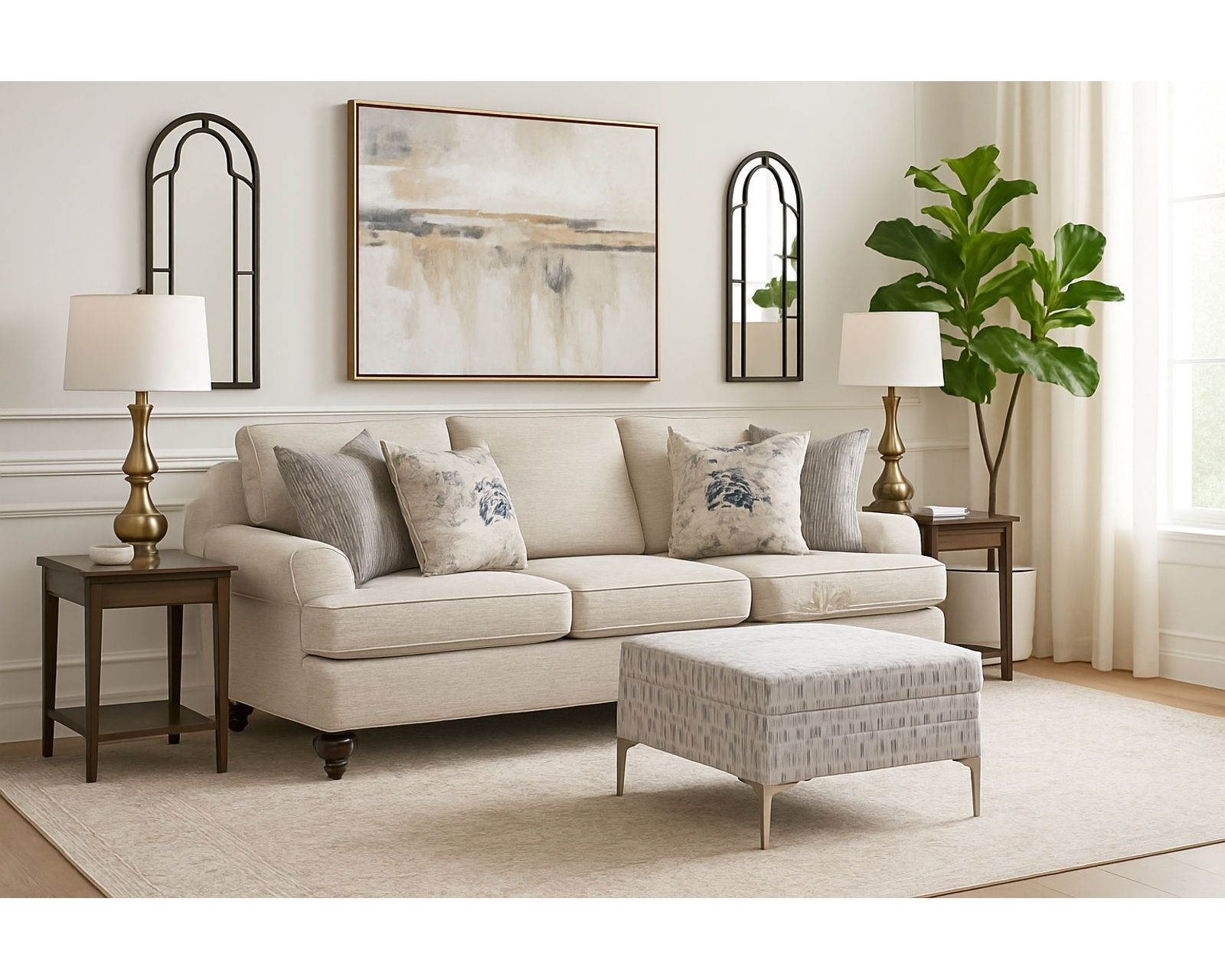 Lowell 86" Sofa (+69 fabrics) - Image 5