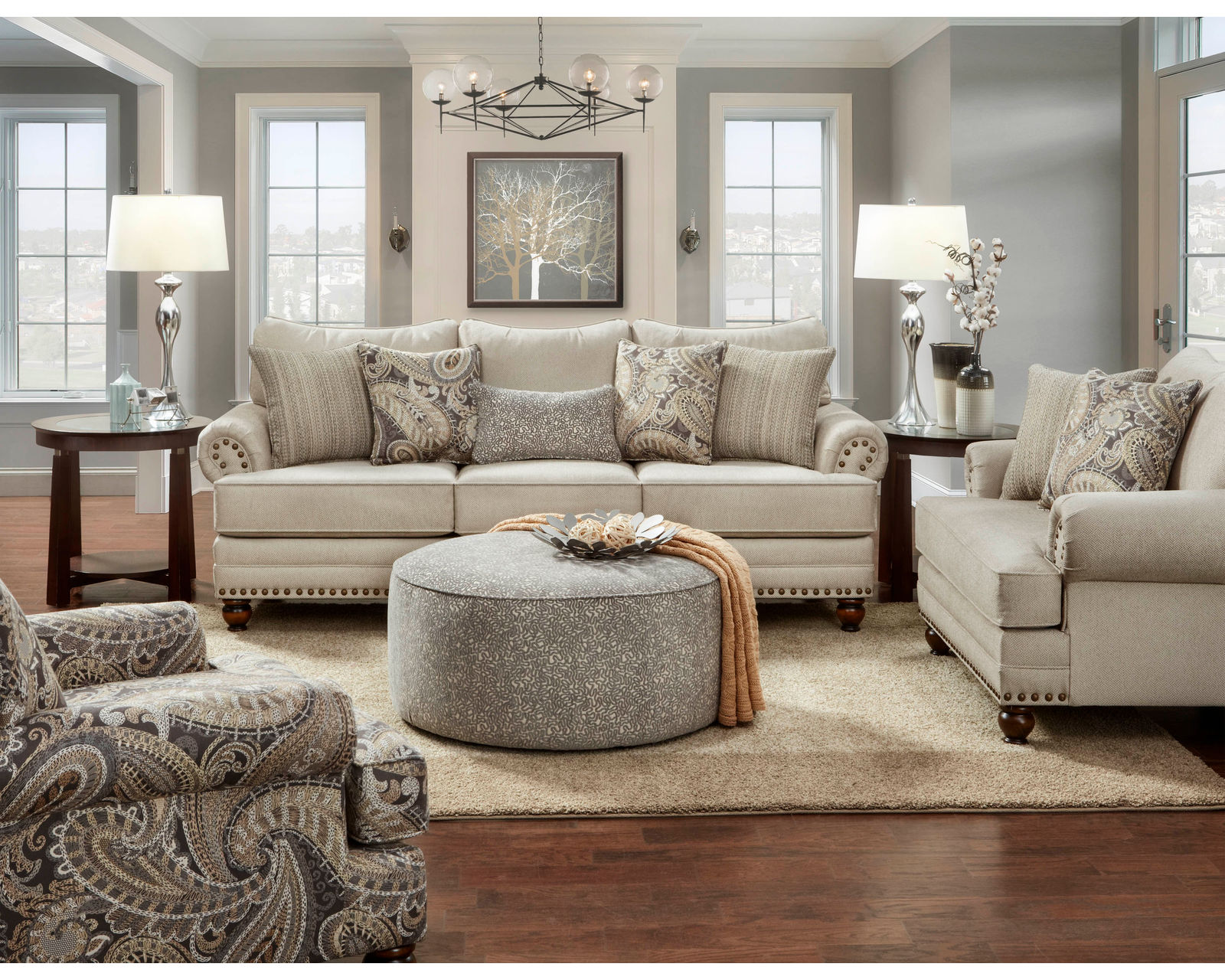 Carys Doe 96" Sofa (includes pillows) in stock - Image 4