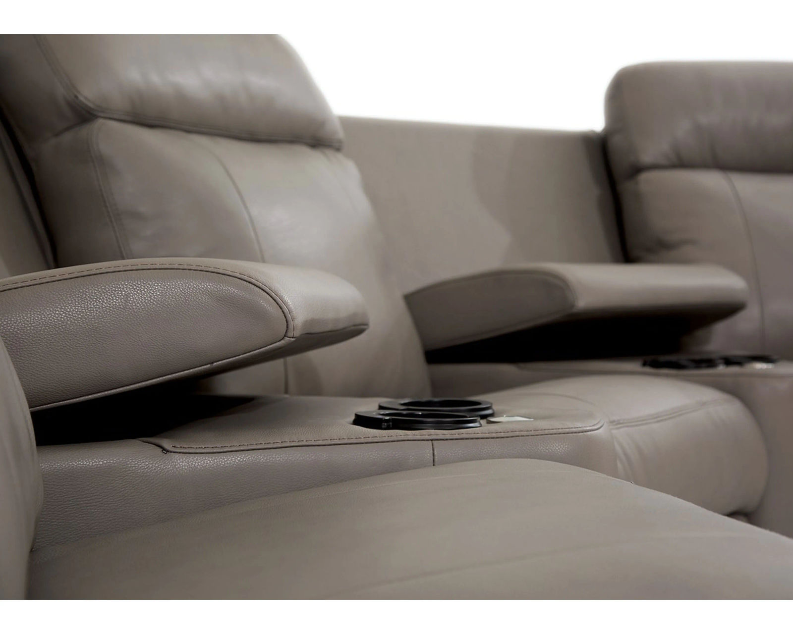 Asher 41065 Power Headrest Power Reclining Leather Sectional (+100 leathers) - Image 12
