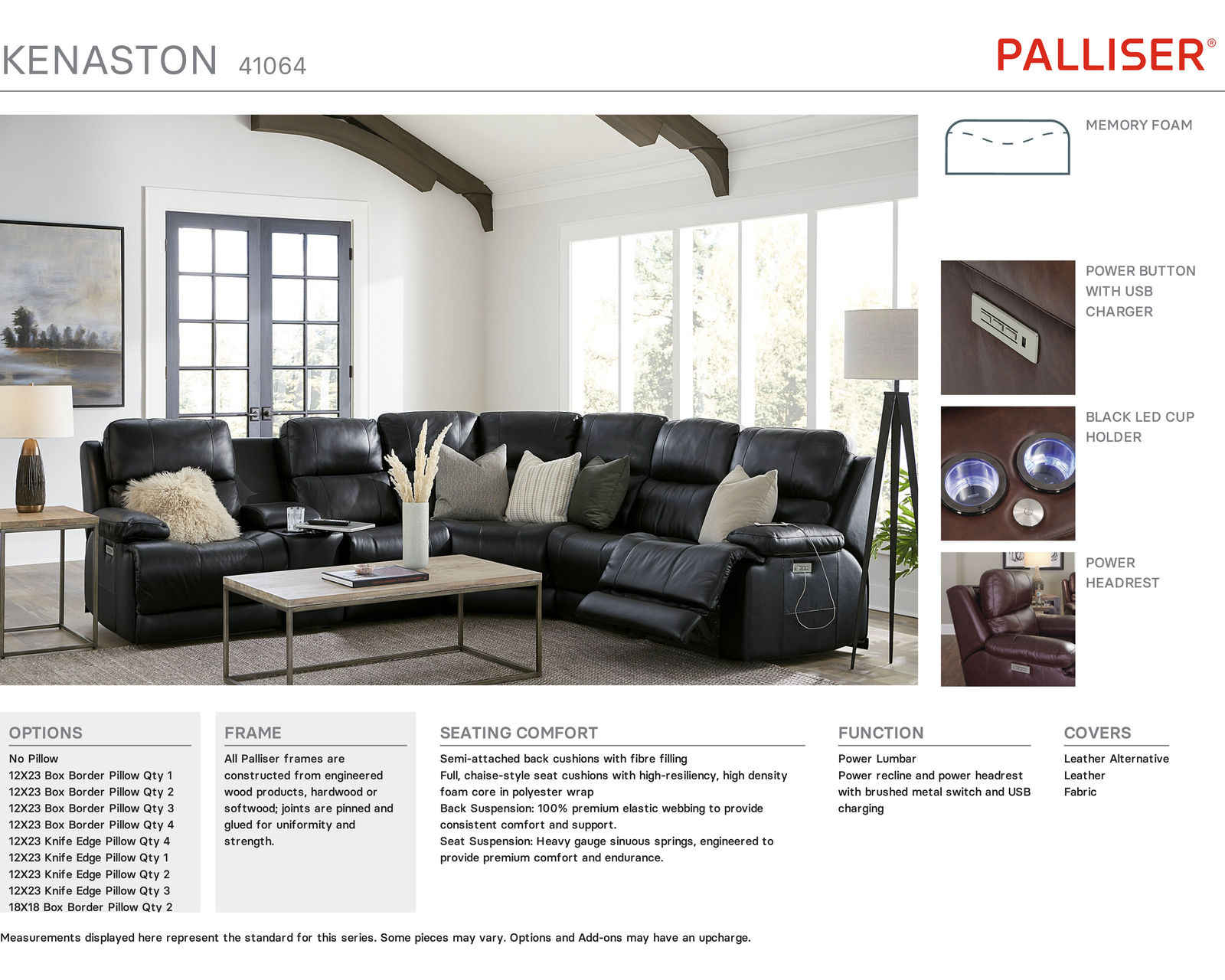 Kenaston 41064 Power Headrest Power Reclining 86" Sofa (Made to order fabrics and leathers) - Image 27