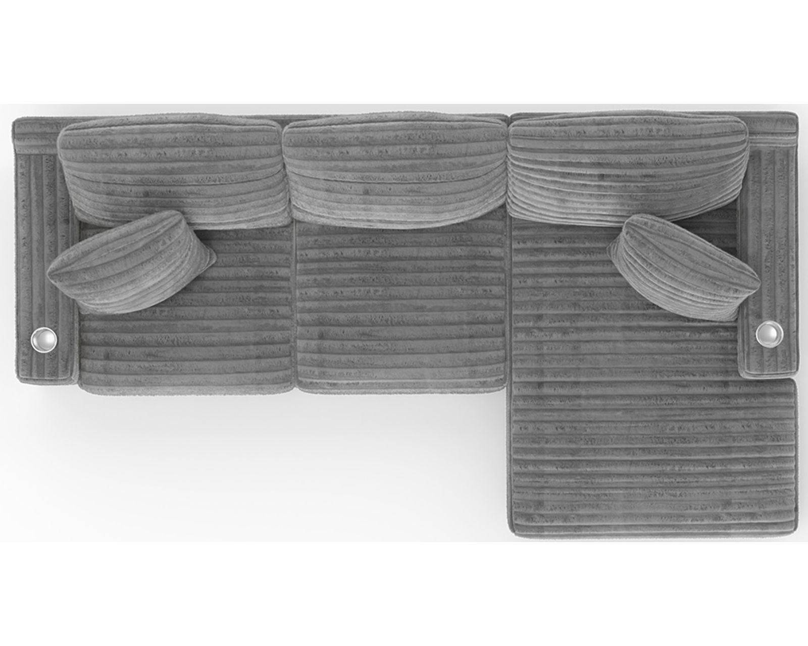 Comfrey 123" Sofa Chaise Sectional (3 colors) includes pillows - Image 3