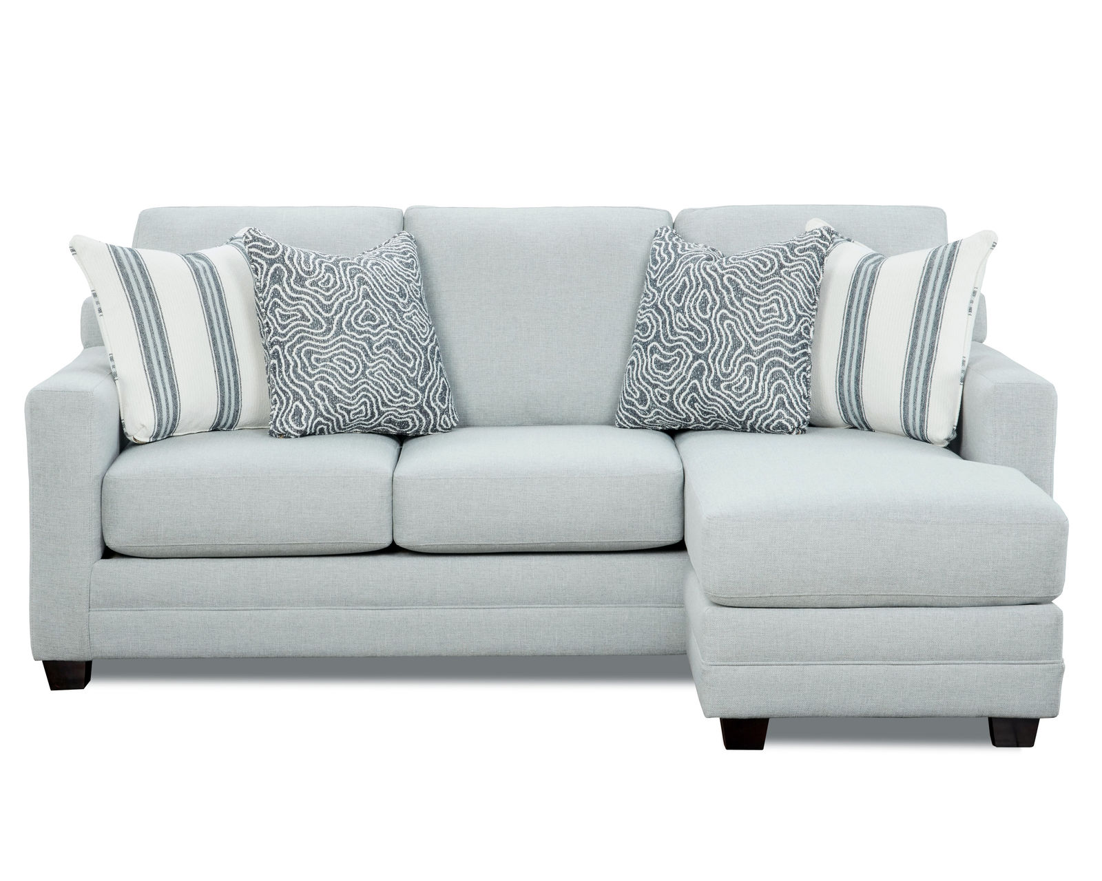 Starter Mineral 86" Sofa with Reversible Chaise 5002-08 (performance fabric)