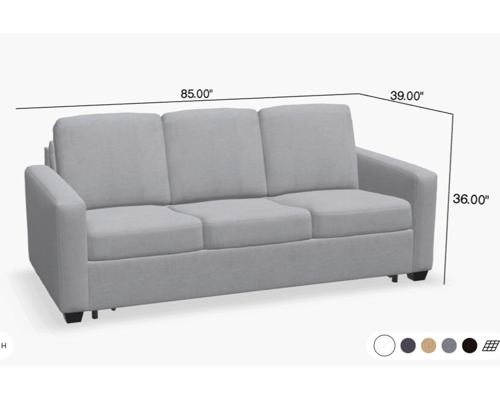 Kildonan 85" Cloud Z Queen Sleeper Sofa (In Stock) - Image 9