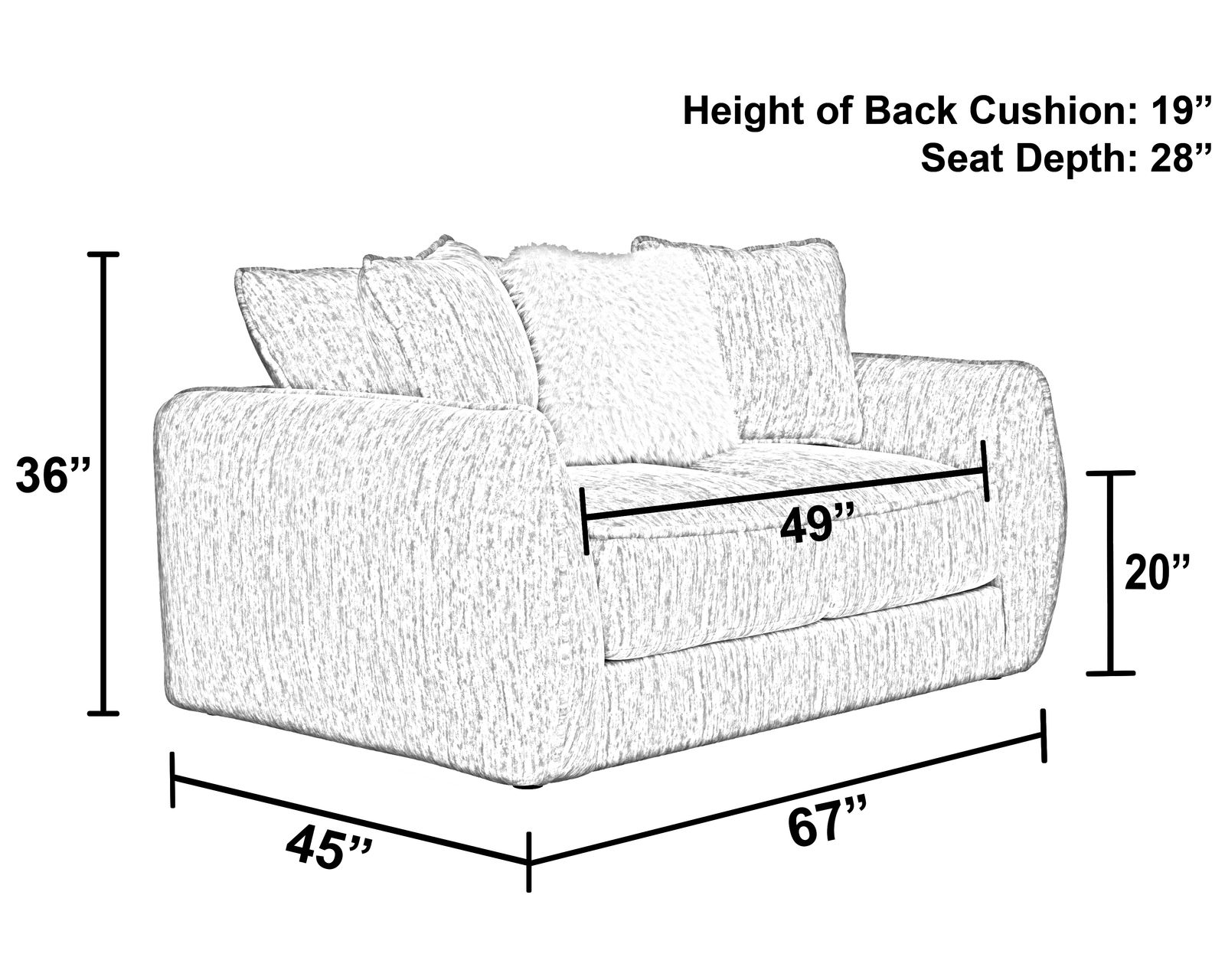 Bankside 91" Stationary Sofa (+2 colors) Includes Pillows - Image 32