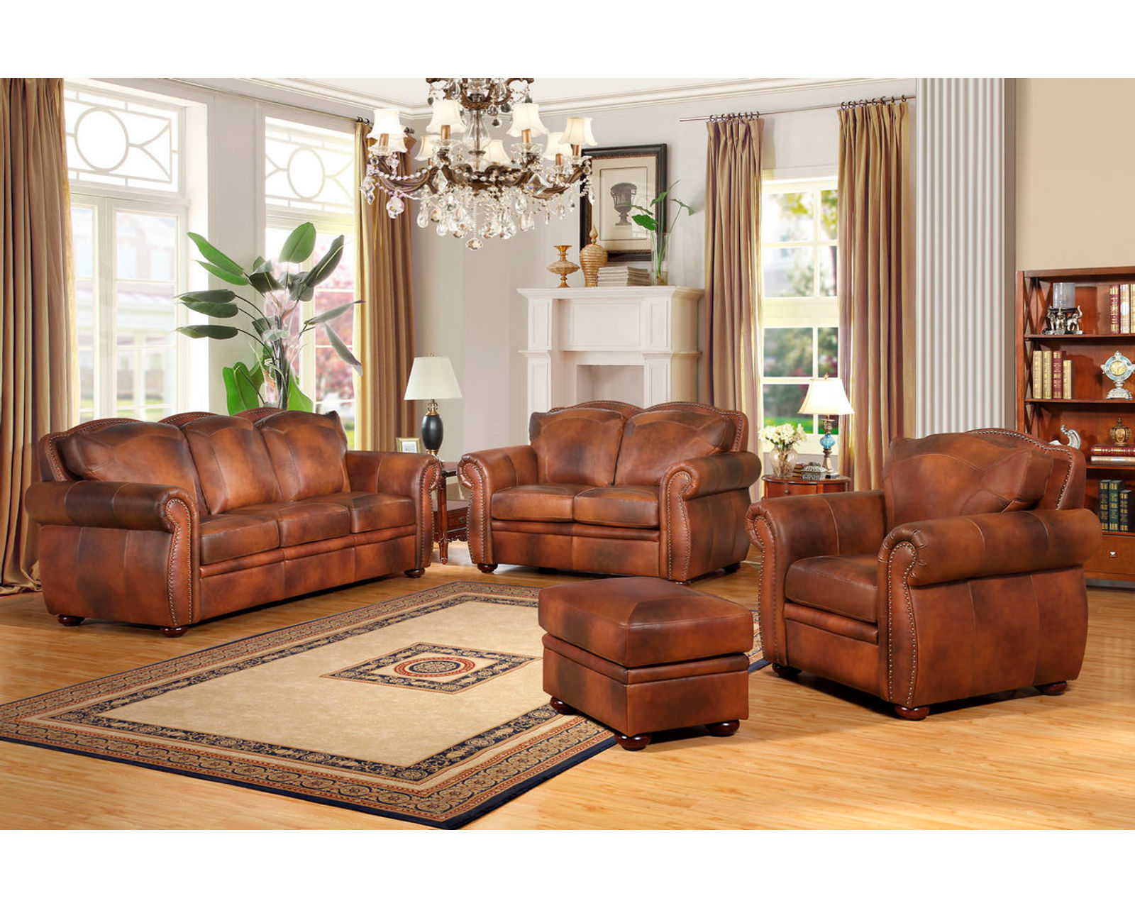 Arizona 89" All Leather Sofa - Image 6