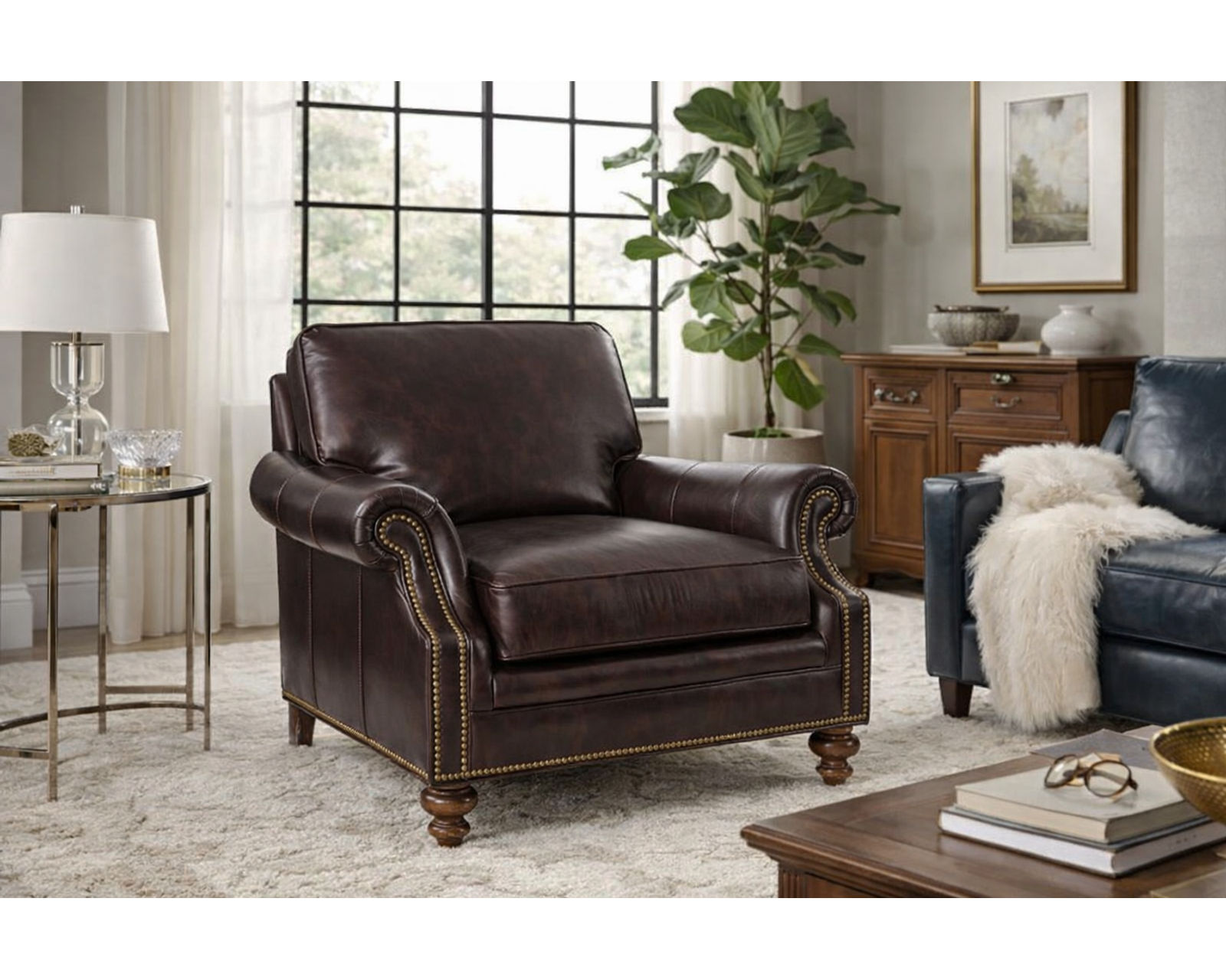 Bradington Young West Haven 759 Sofa (12 leathers) 8-Way Hand Tied - Image 7