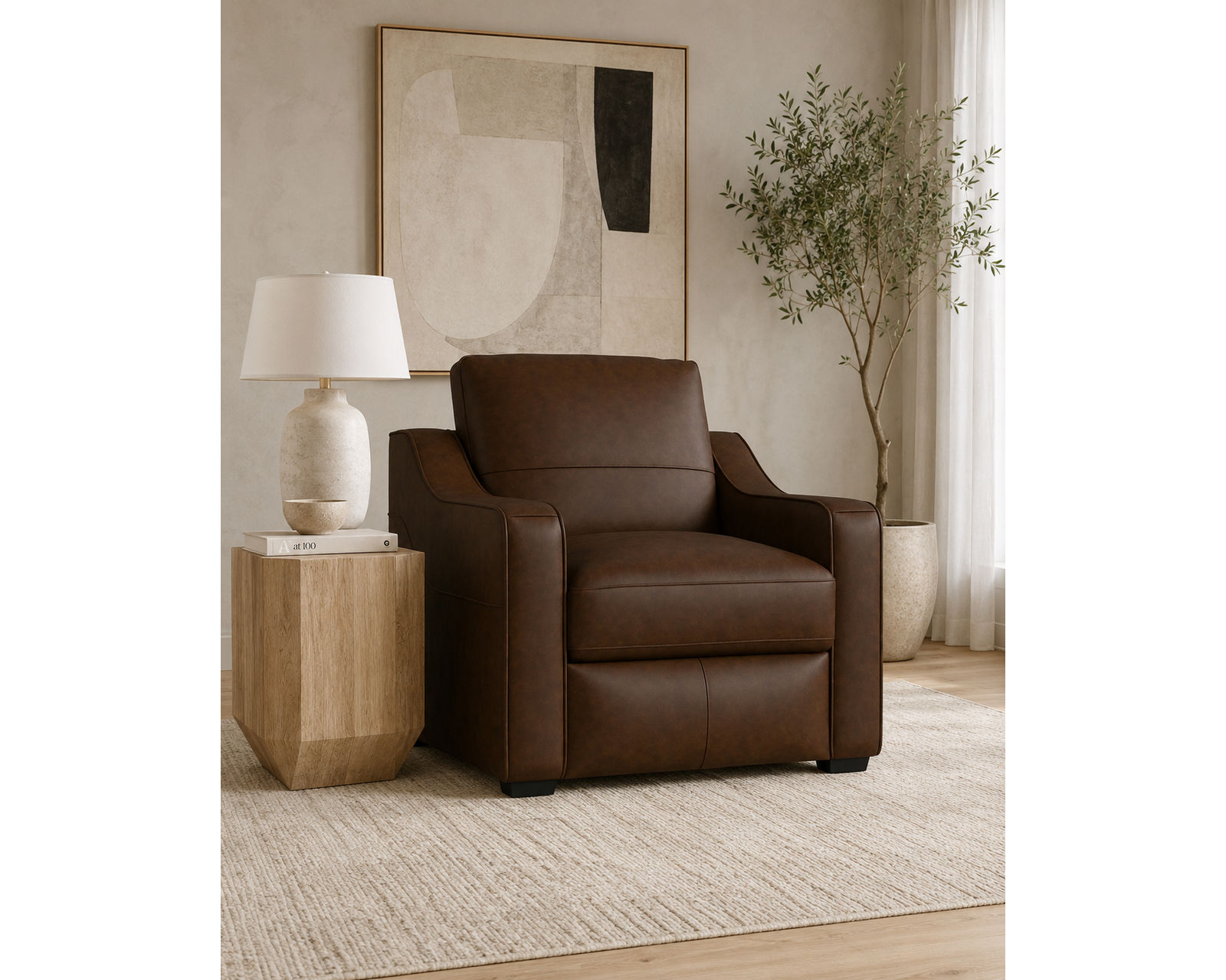 Hudson 98" Leather Sofa (2 leather colors) - Image 16