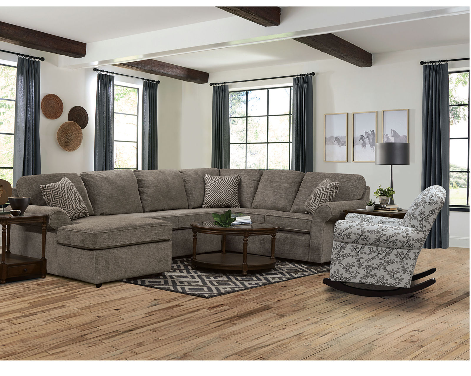 Malibu Stationary Sectional (100 Standard and Performance Fabrics) - Image 2