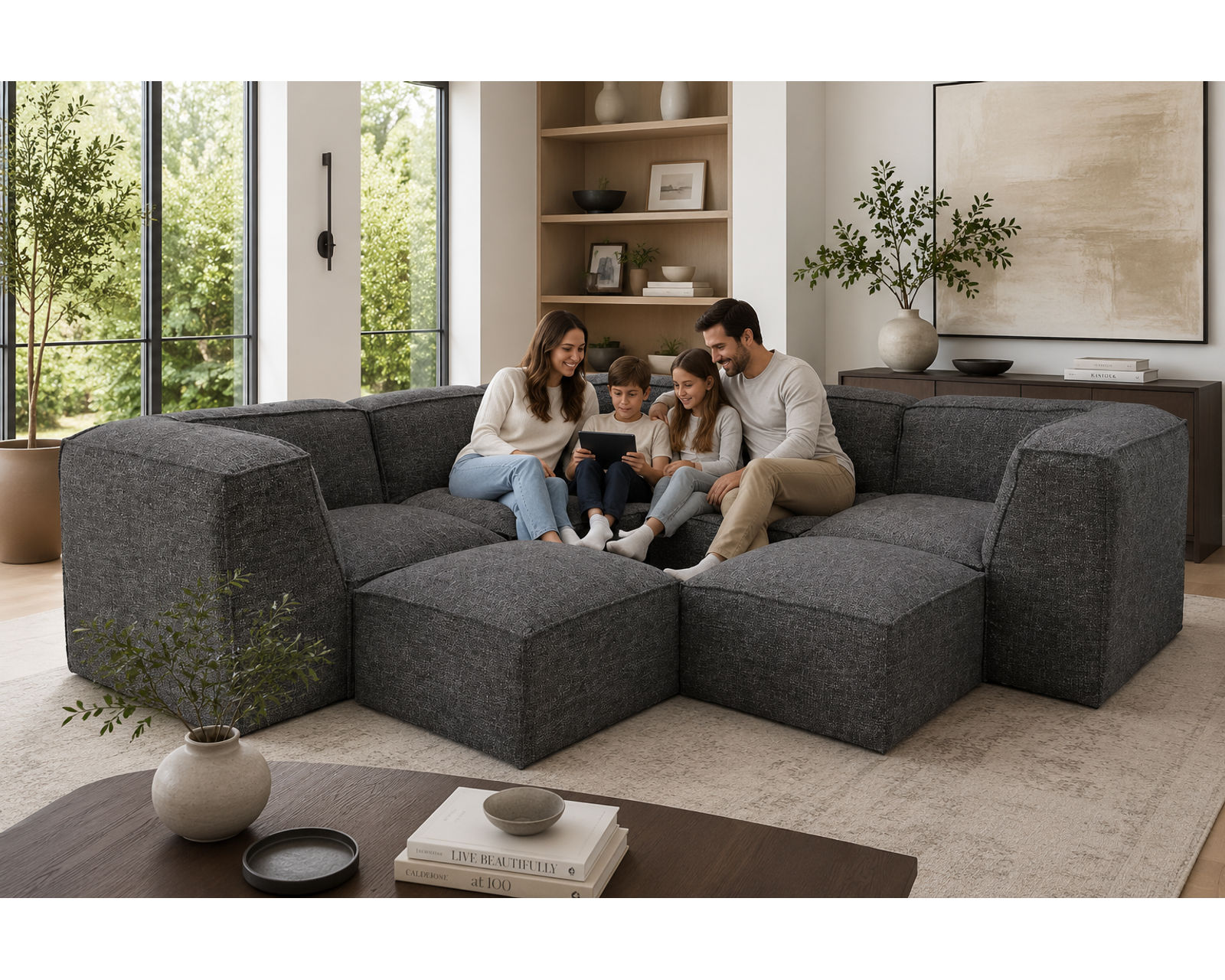 Freestyle 895 Stationary Sectional (Create Your Room) - Image 3