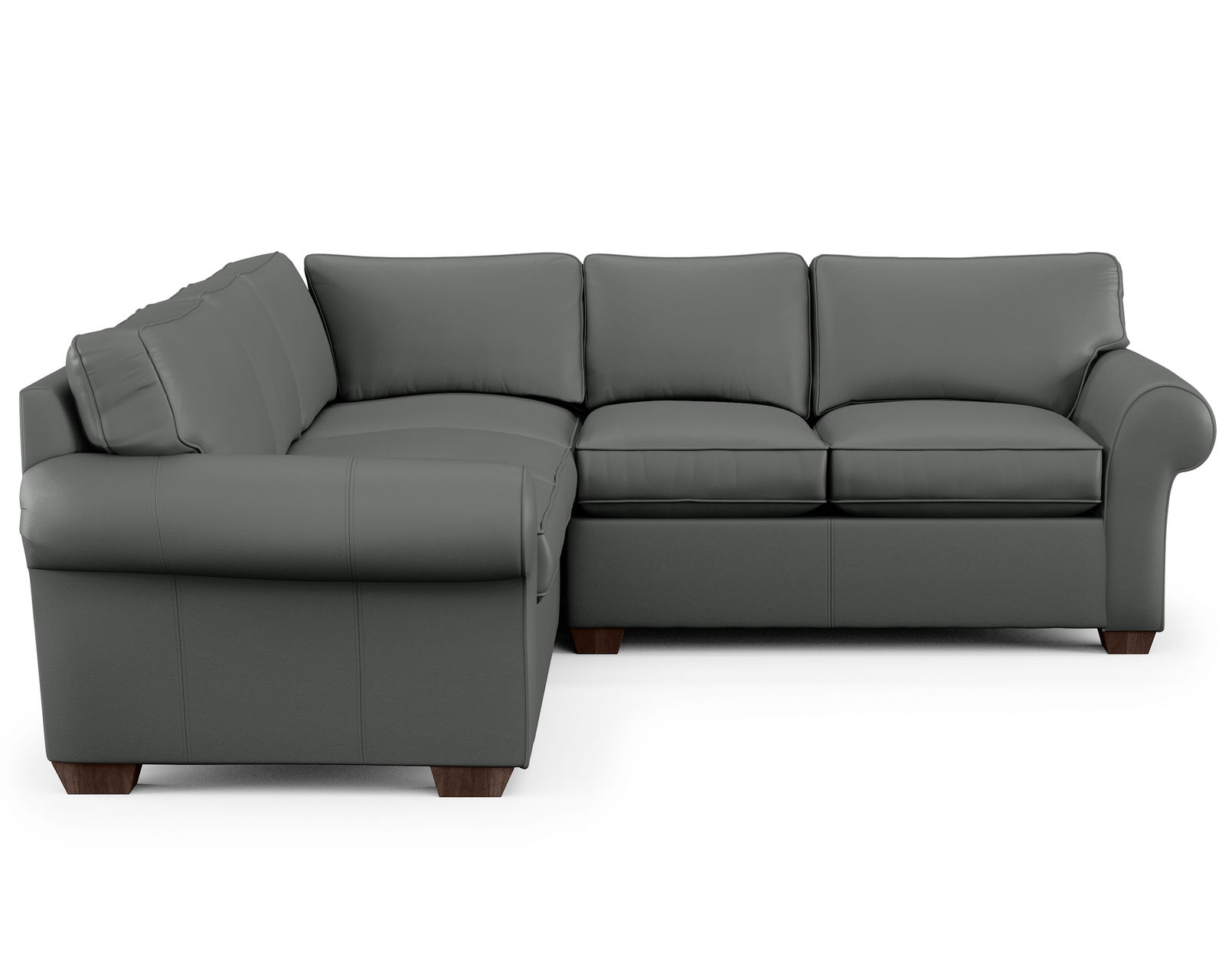 Vail Leather Stationary Sectional (Leather choices) - Image 3