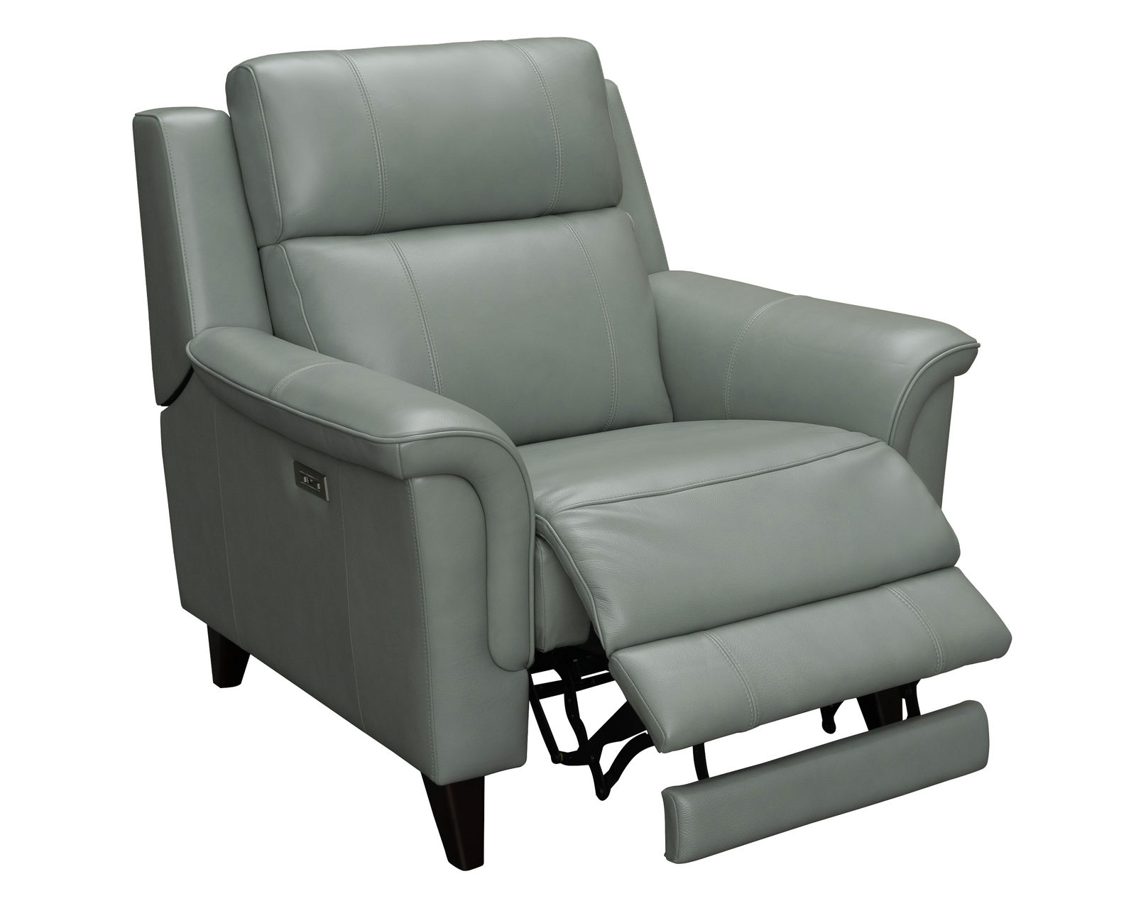 Kester Leather Power Headrest Power Reclining Sofa in Lorenzo Mint - Image 13