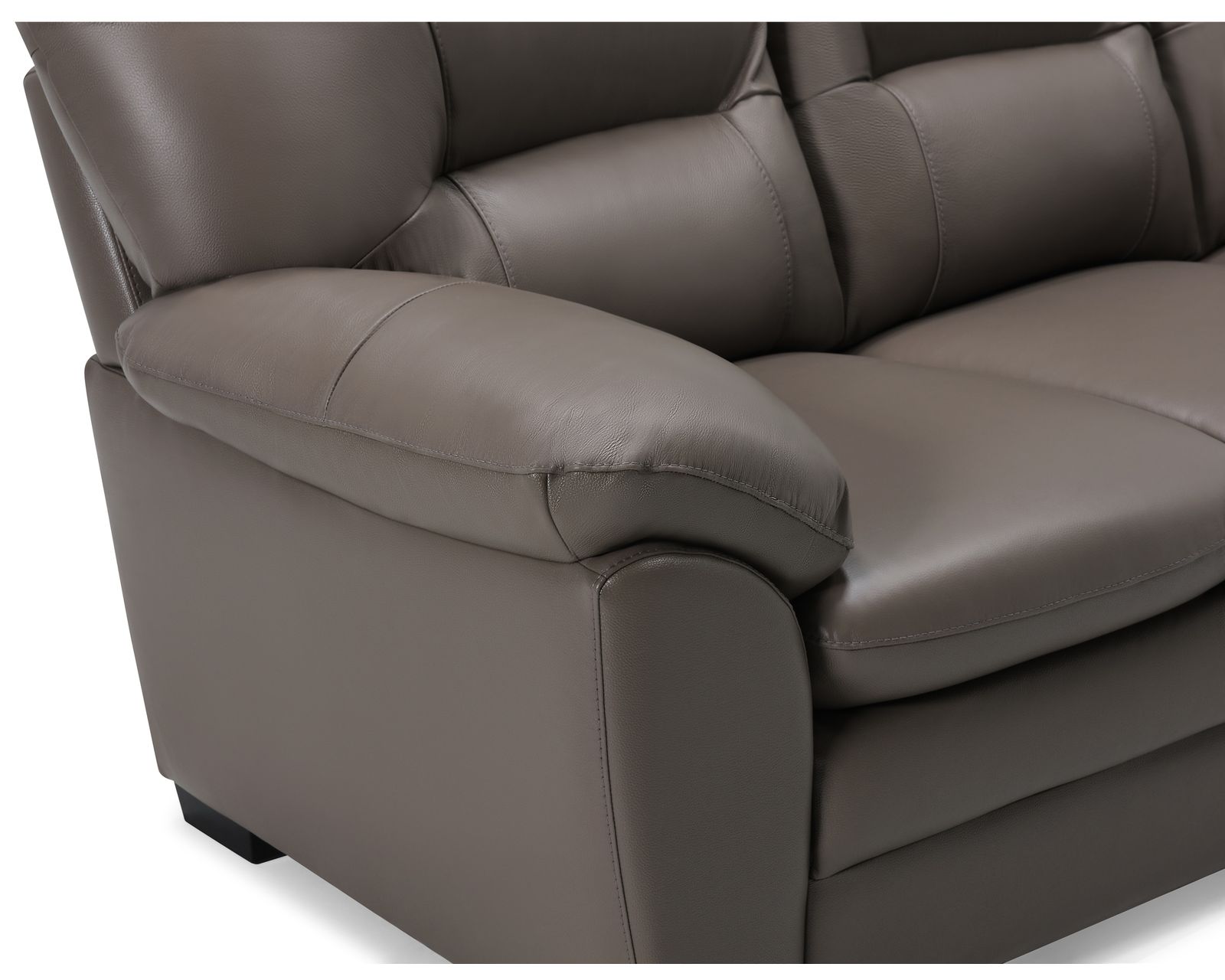 Amisk 77343 Stationary 84" Leather Sofa - Image 7