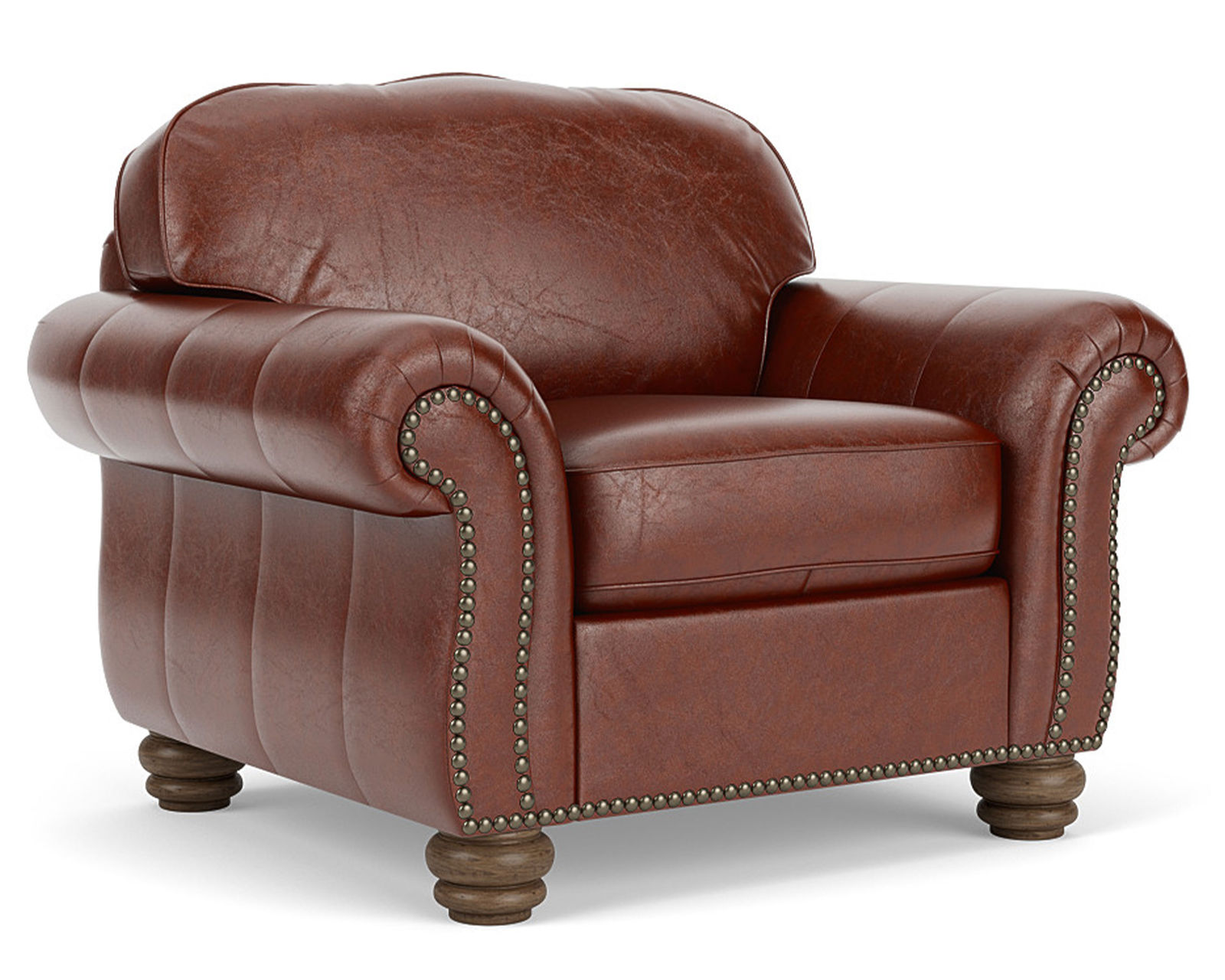 Bexley 3648 Leather Nailhead Loveseat (+50 leathers) - Image 11